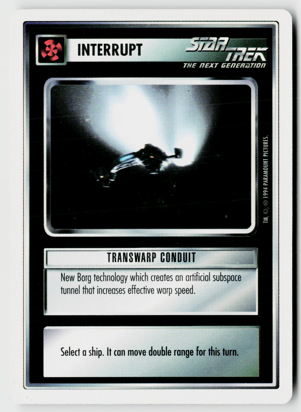 Star Trek The Next Generation | 1E Premiere 1994 White | Transwarp Conduit Uncommon