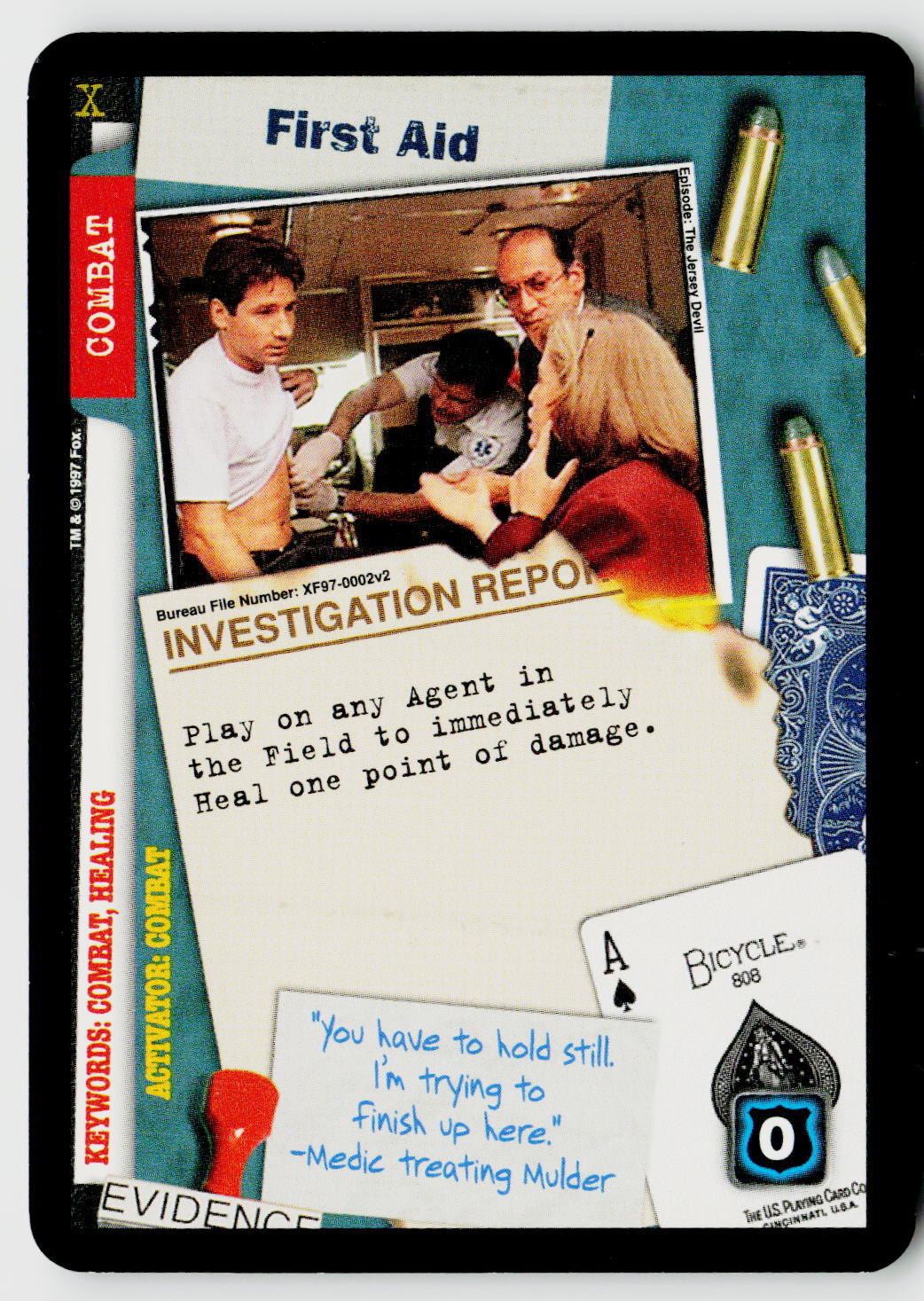 X-Files CCG | The Truth Is Out There | First Aid XF97-0002v2 Common