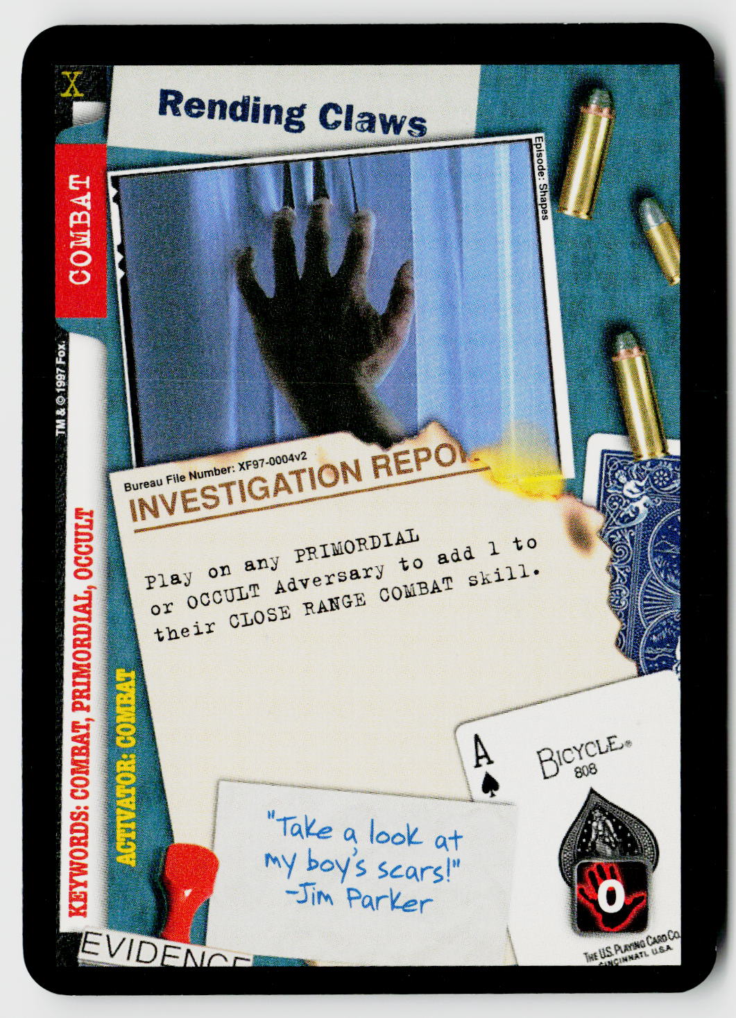 X-Files CCG | The Truth Is Out There | Rending Claws XF97-0004v2 Uncommon