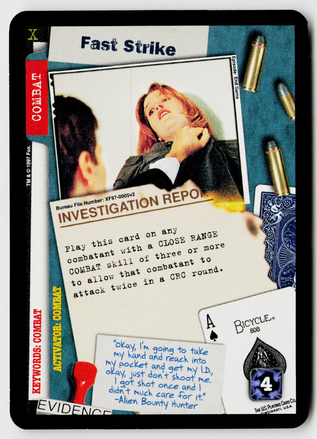 X-Files CCG | The Truth Is Out There | Fast Strike XF97-0005v2 Rare