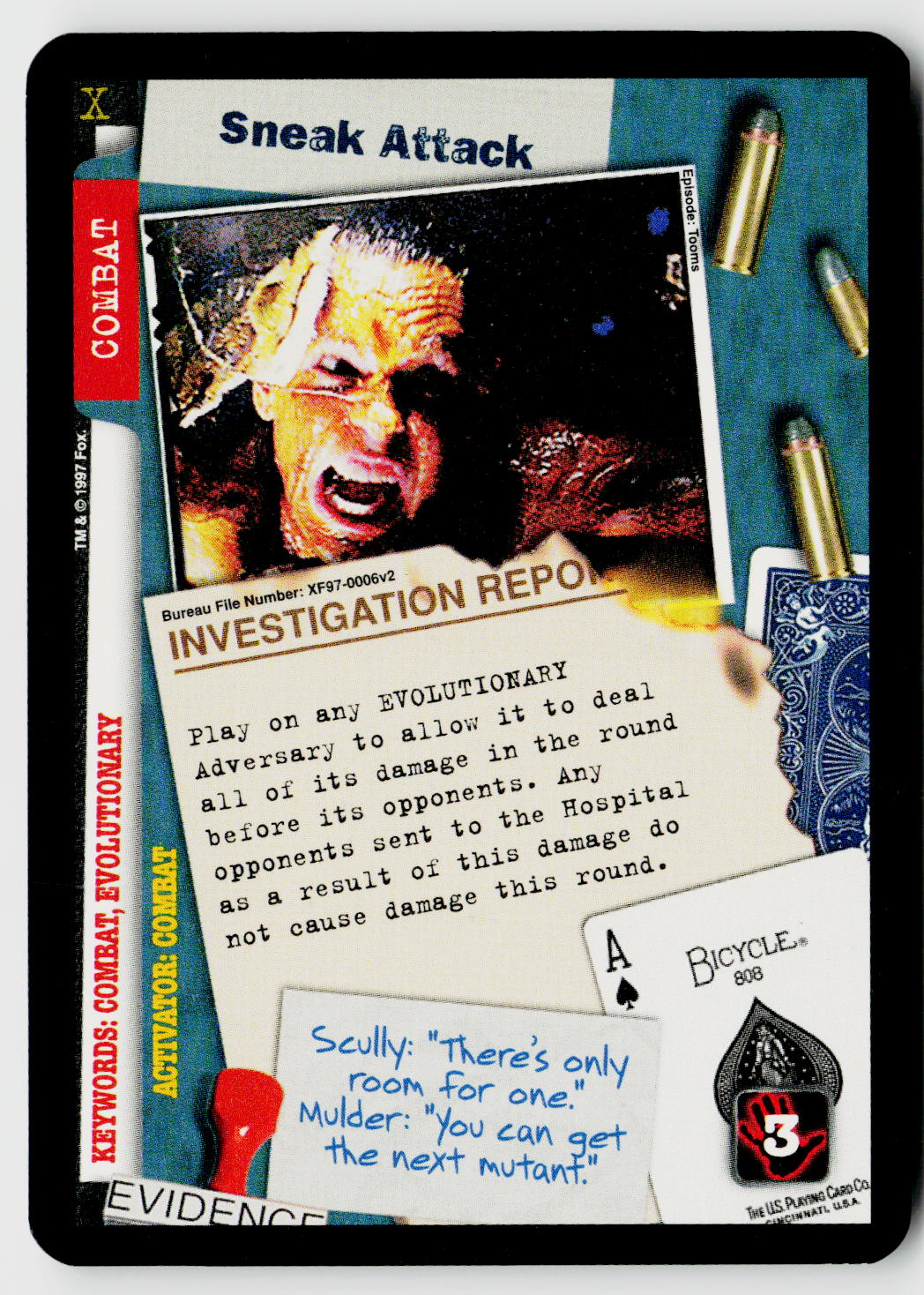 X-Files CCG | The Truth Is Out There | Sneak Attack XF97-0006v2 Rare