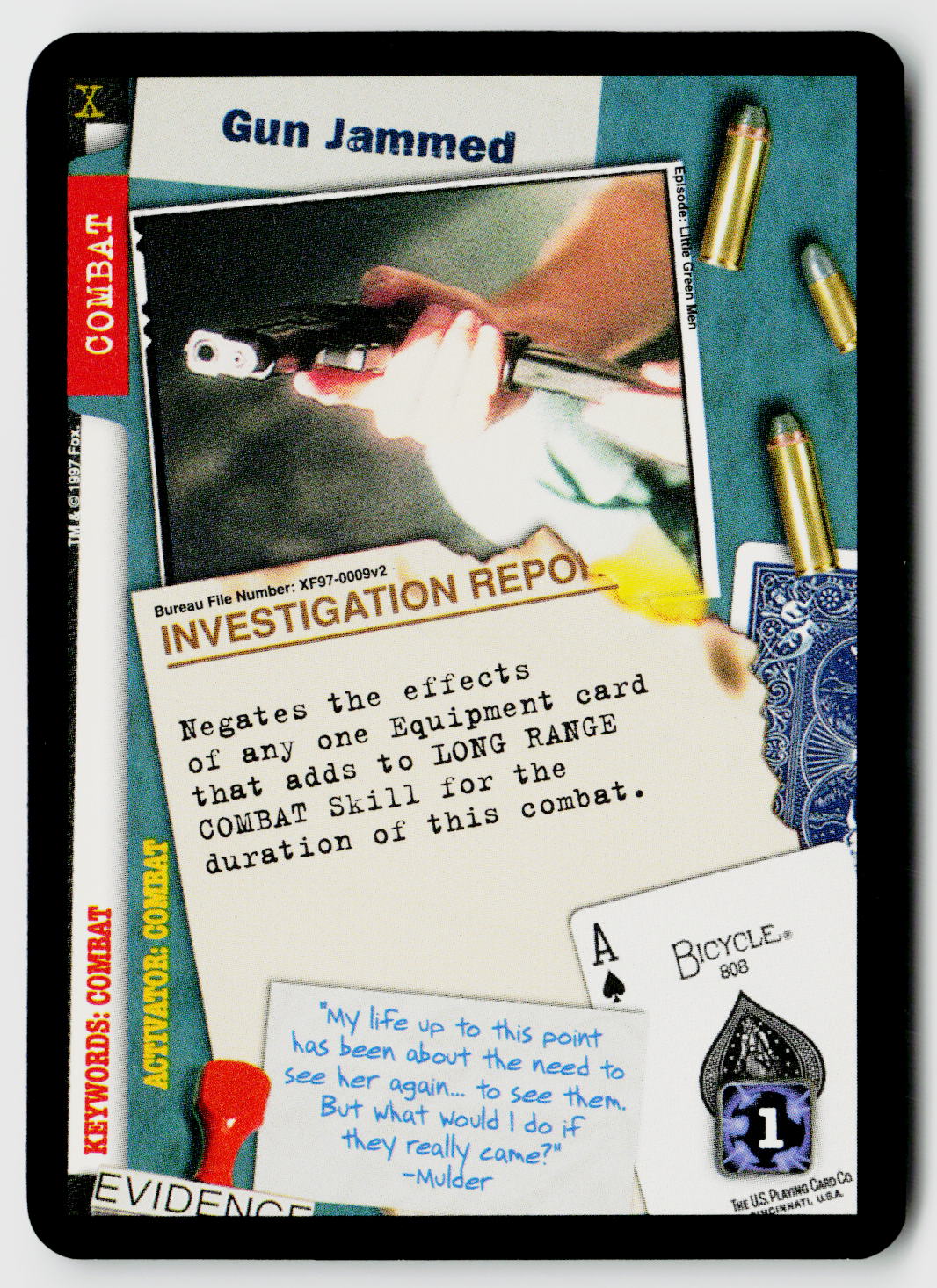X-Files CCG | The Truth Is Out There | Gun Jammed XF97-0009v2 Common