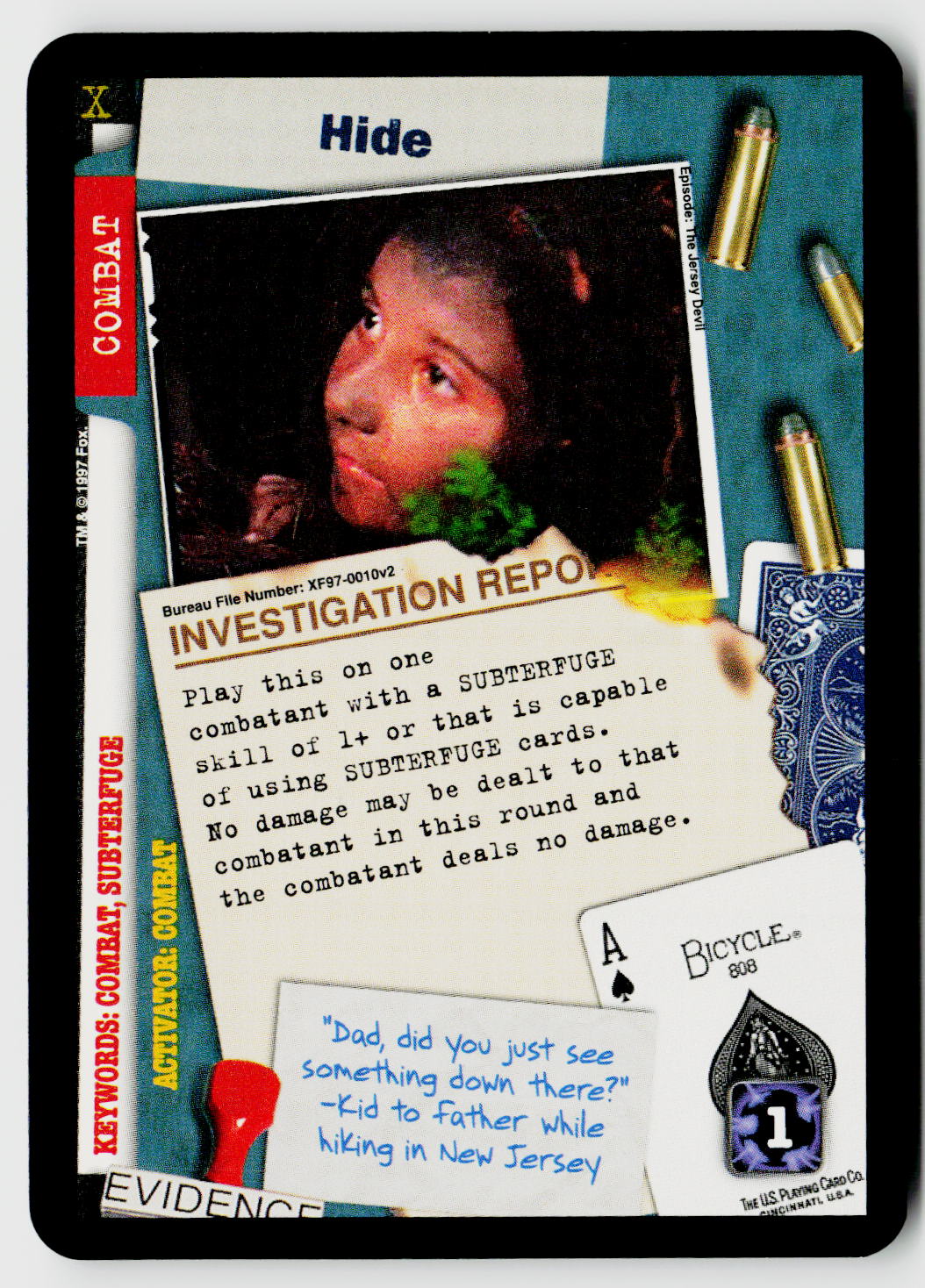 X-Files CCG | The Truth Is Out There | Hide XF97-0010v2 Common