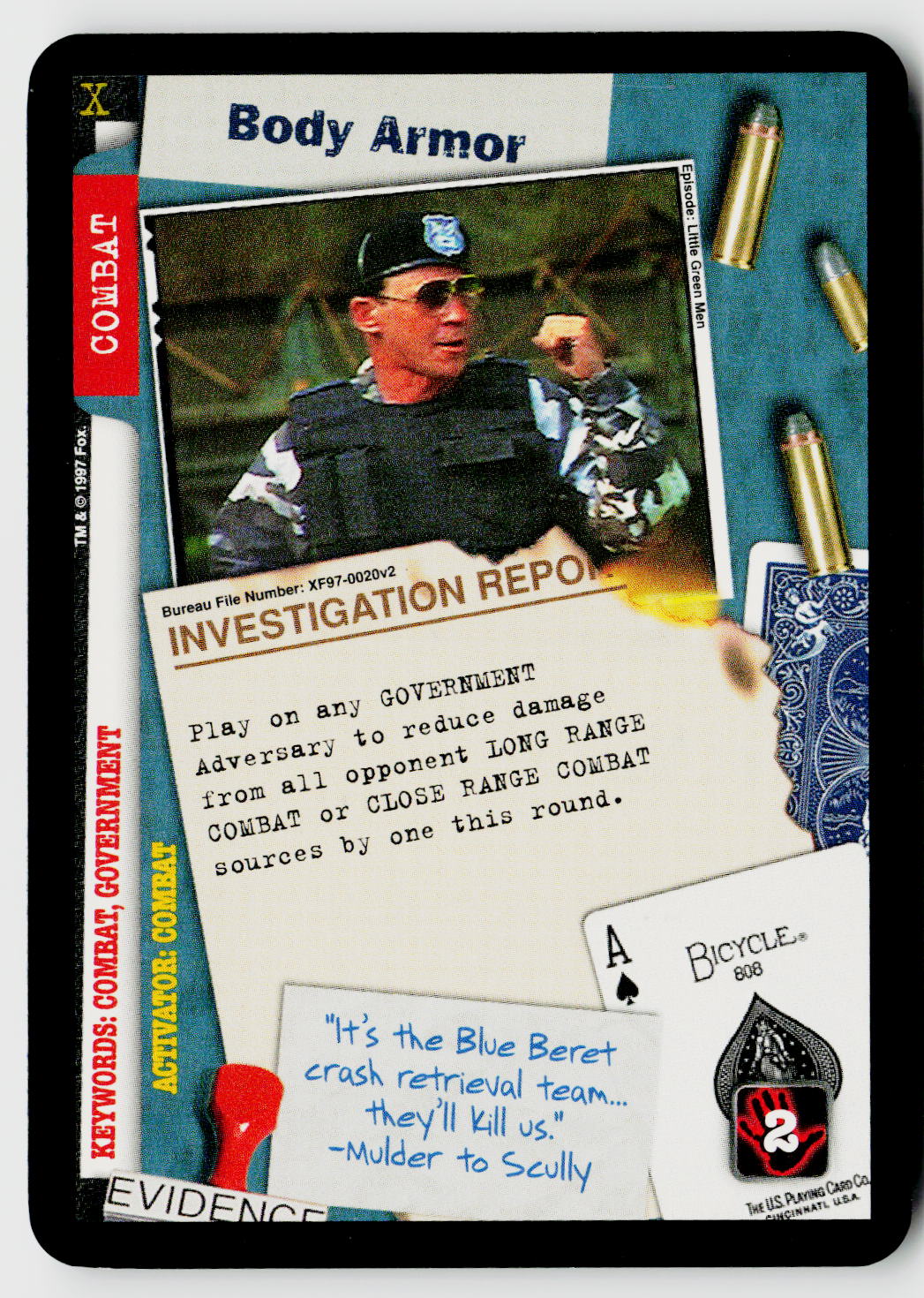 X-Files CCG | The Truth Is Out There | Body Armor XF97-0020v2 Uncommon