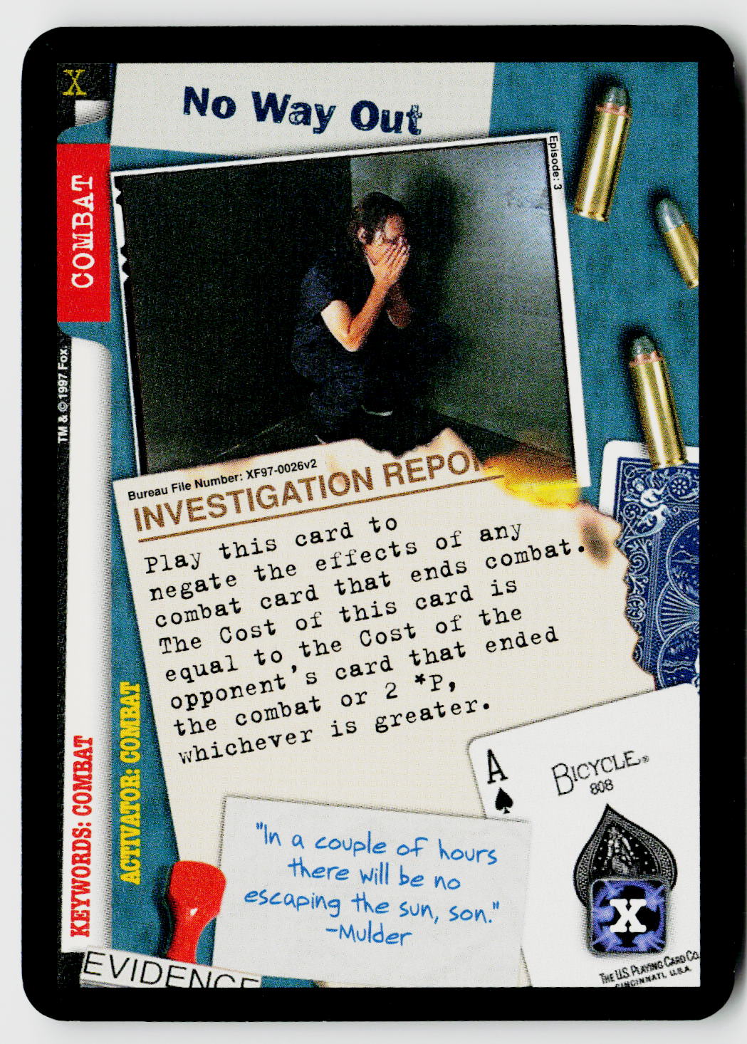 X-Files CCG | The Truth Is Out There | No Way Out XF97-0026v2 Uncommon