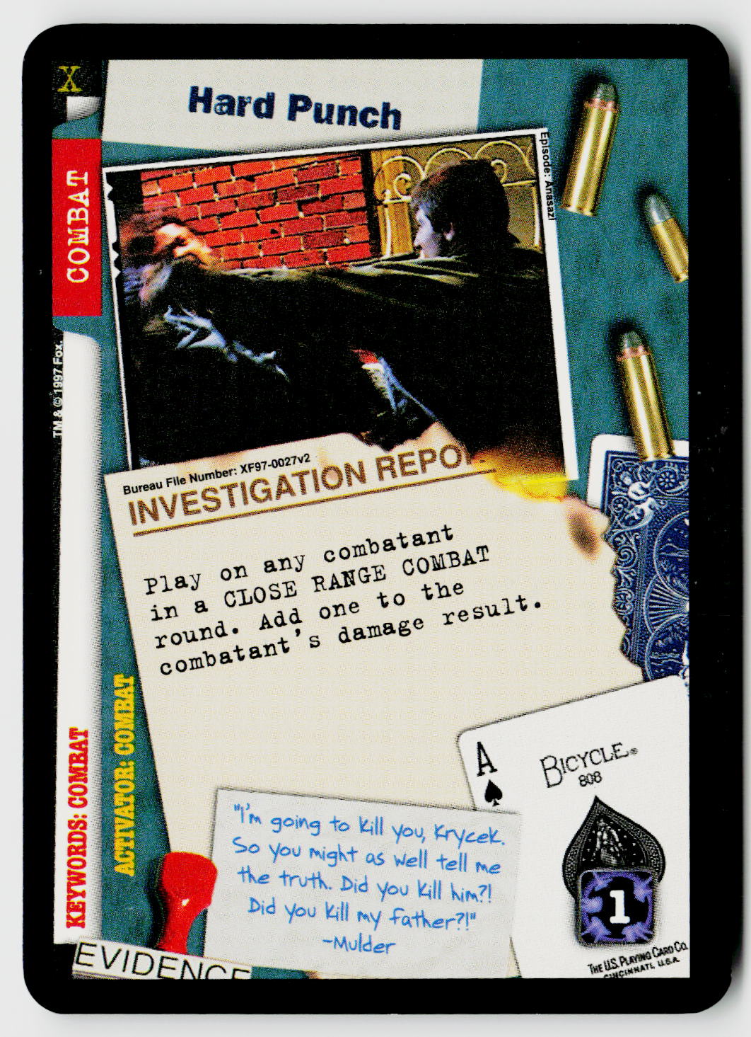 X-Files CCG | The Truth Is Out There | Hard Punch XF97-0027v2 Common