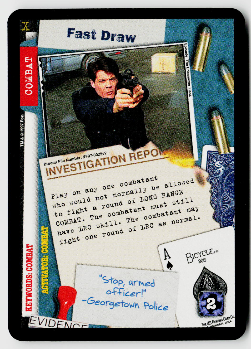 X-Files CCG | The Truth Is Out There | Fast Draw XF97-0029v2 Rare