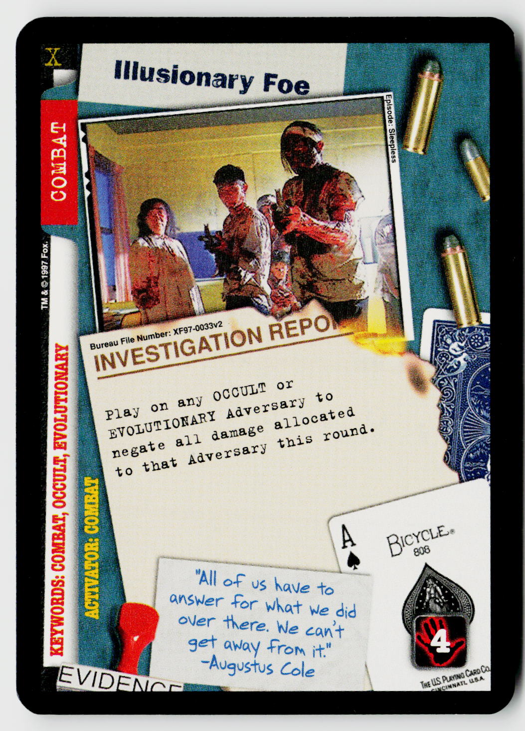 X-Files CCG | The Truth Is Out There | Illusionary Foe XF97-0033v2 Rare