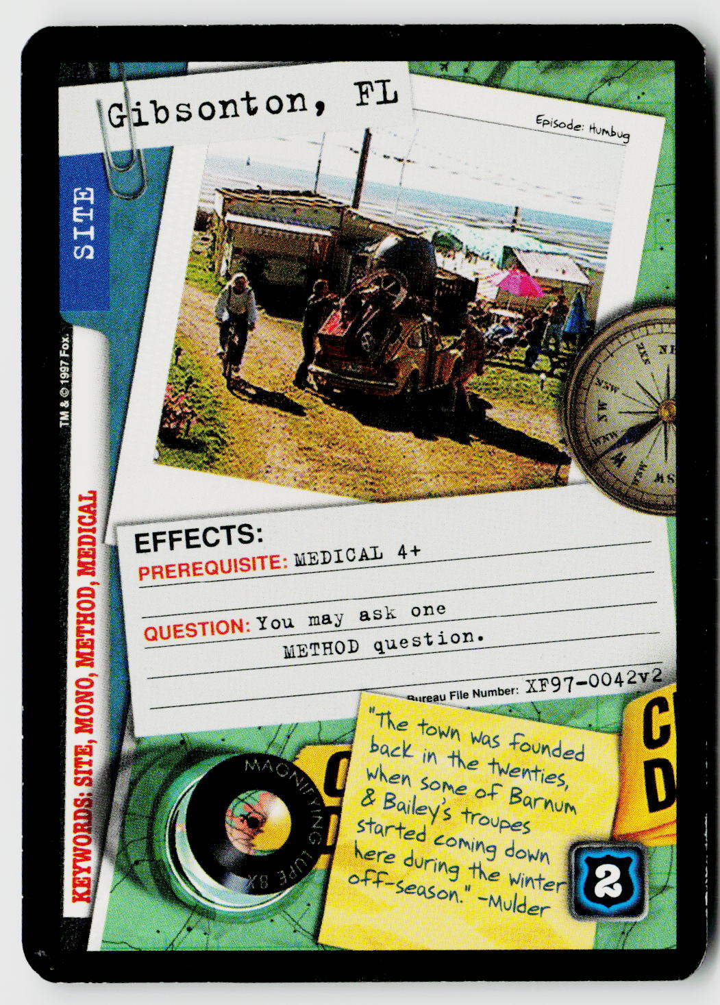 X-Files CCG | The Truth Is Out There | Gibsonton, FL XF97-0042v2 Fixed