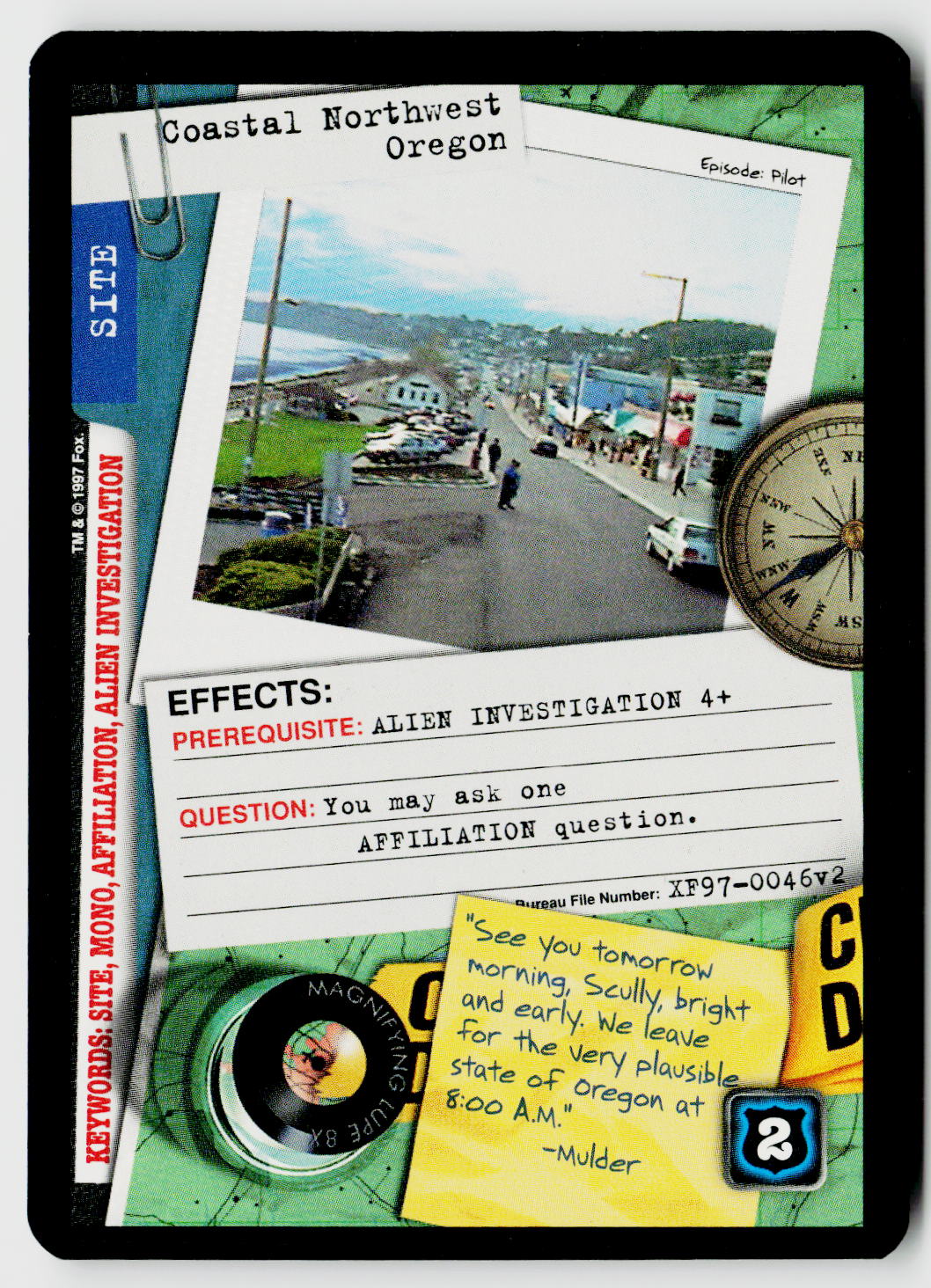 X-Files CCG | The Truth Is Out There | Coastal Northwest Oregon XF97-0046v2 Fixed