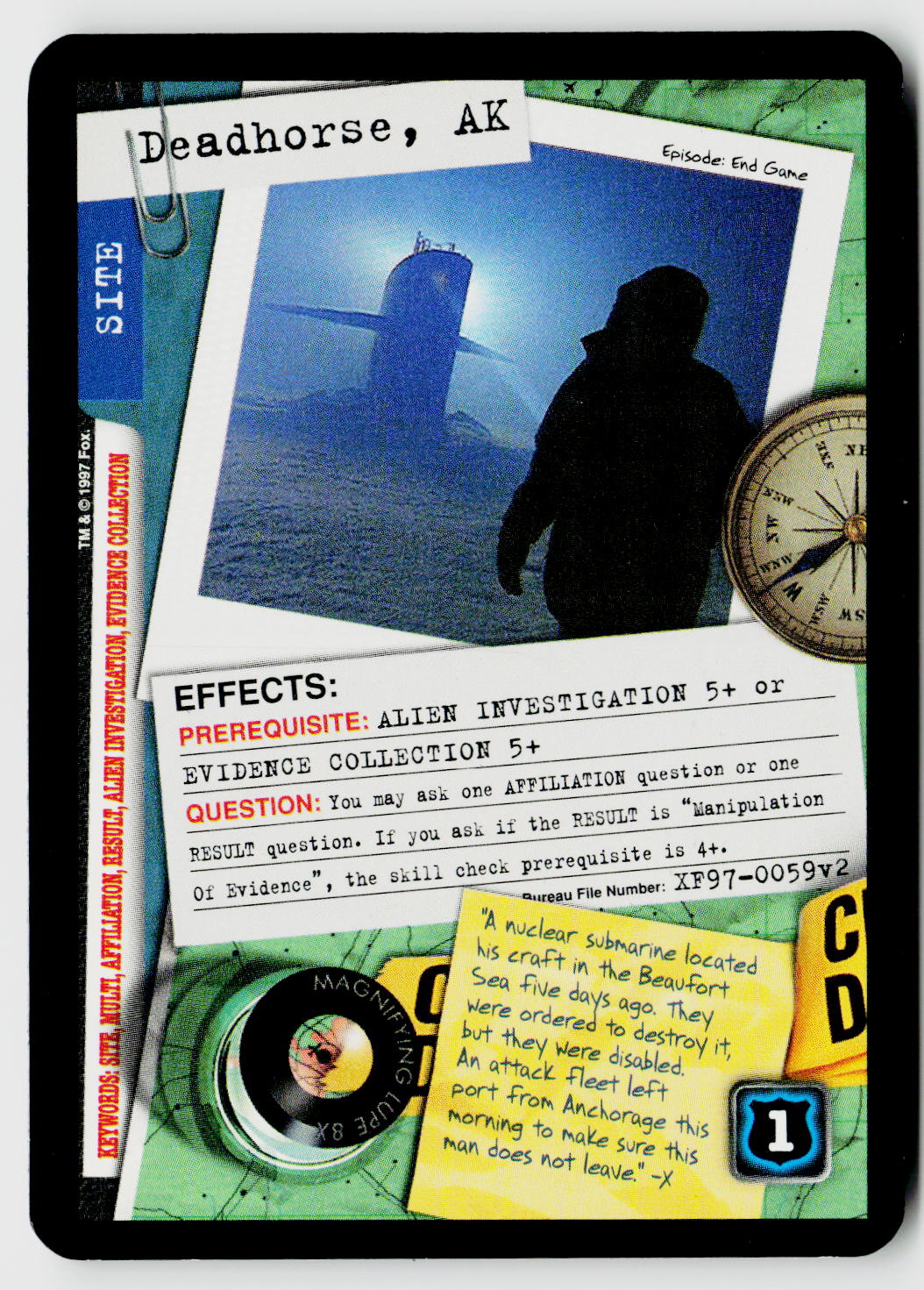X-Files CCG | The Truth Is Out There | Deadhorse, AK XF97-0059v2 Rare