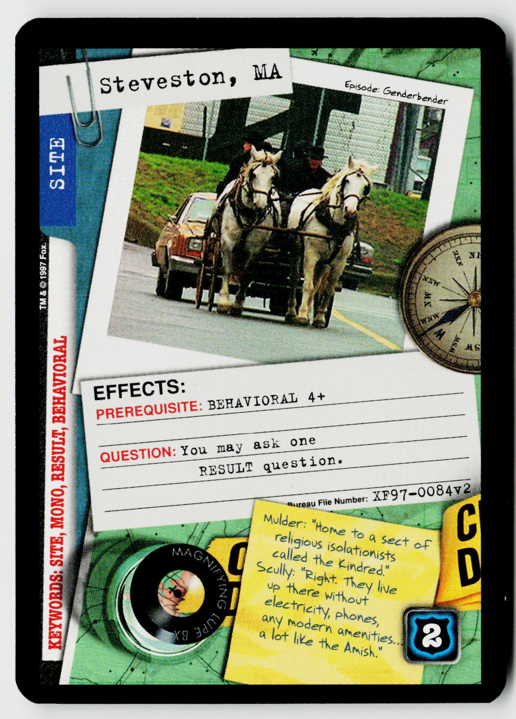 X-Files CCG | The Truth Is Out There | Steveston, MA XF97-0084v2 Uncommon
