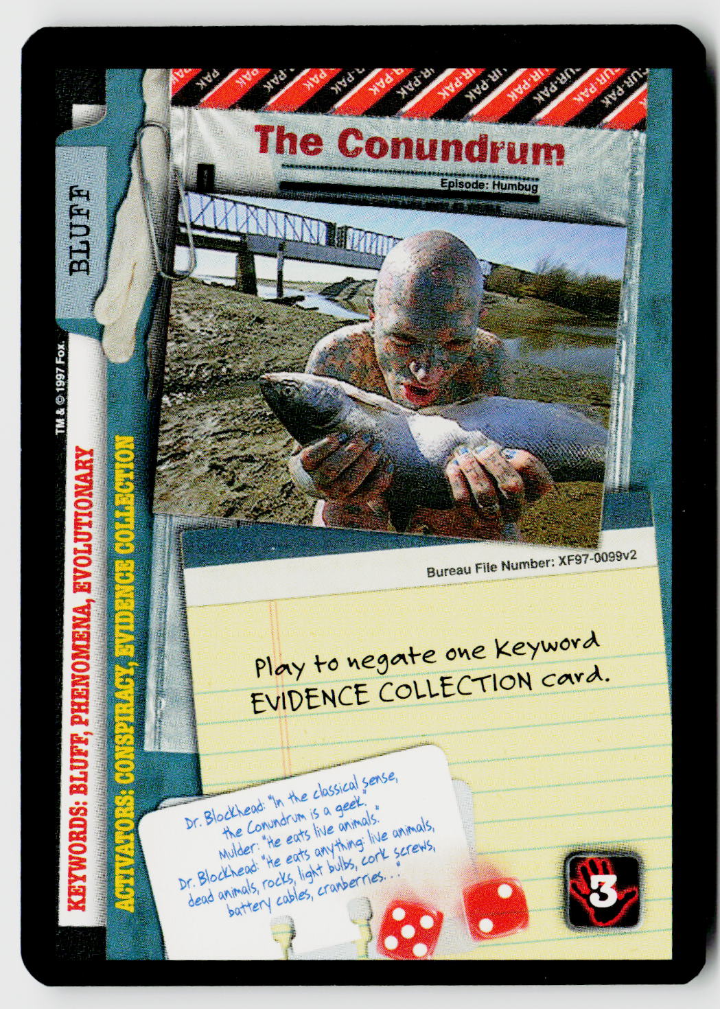 X-Files CCG | The Truth Is Out There | The Conundrum XF97-0099v2 Uncommon