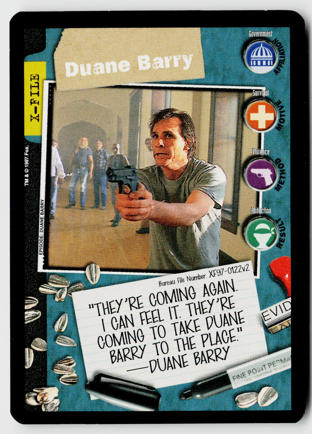 X-Files CCG | The Truth Is Out There | Duane Barry XF97-0122v2 Fixed