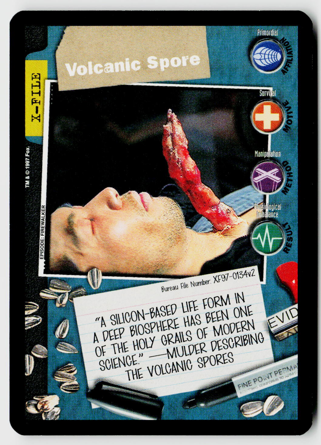 X-Files CCG | The Truth Is Out There | Volcanic Spore XF97-0134v2 Fixed