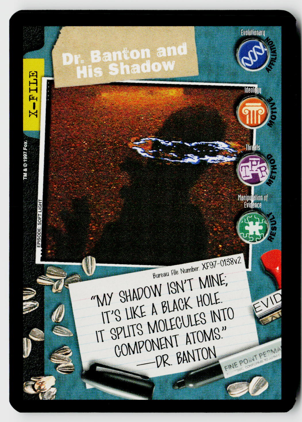 X-Files CCG | The Truth Is Out There | Dr. Banton And His Shadow XF97-0138v2 Fixed