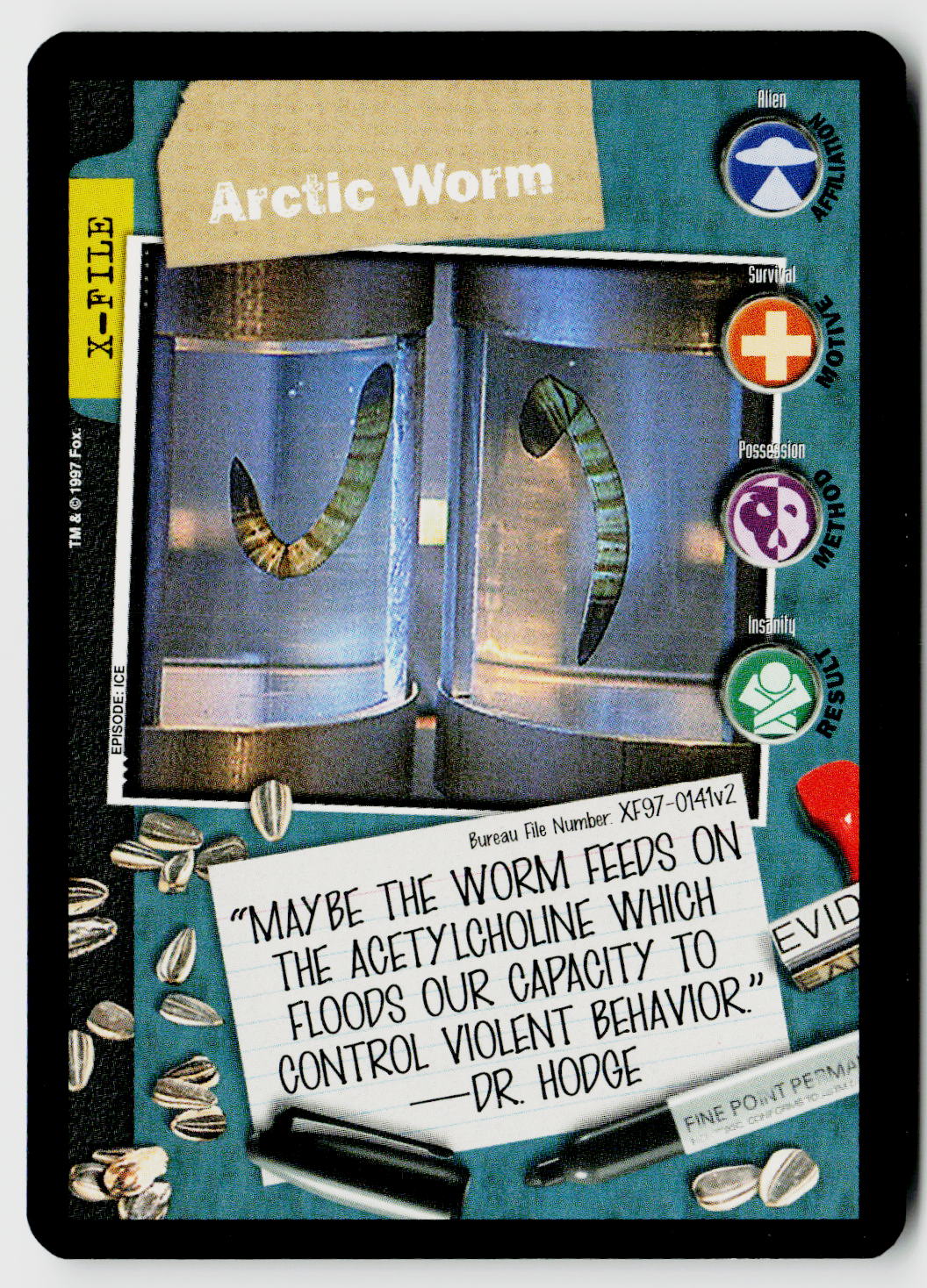 X-Files CCG | The Truth Is Out There | Arctic Worm XF97-0141v2 Fixed