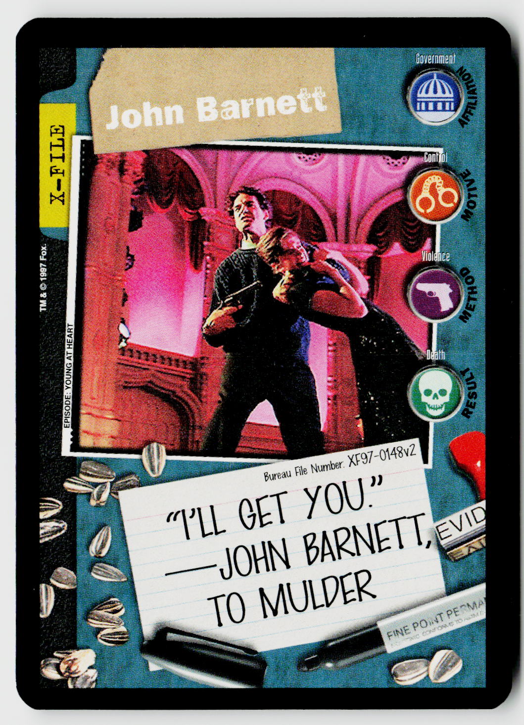 X-Files CCG | The Truth Is Out There | John Barnett XF97-0148v2 Fixed