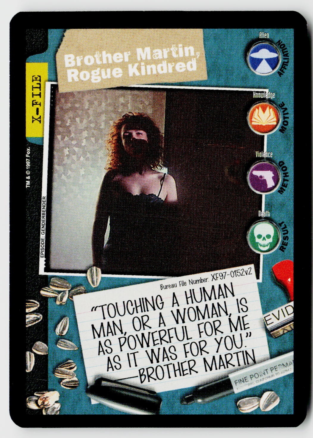 X-Files CCG | The Truth Is Out There | Brother Martin, Rogue Kindred XF97-0152v2 Fixed