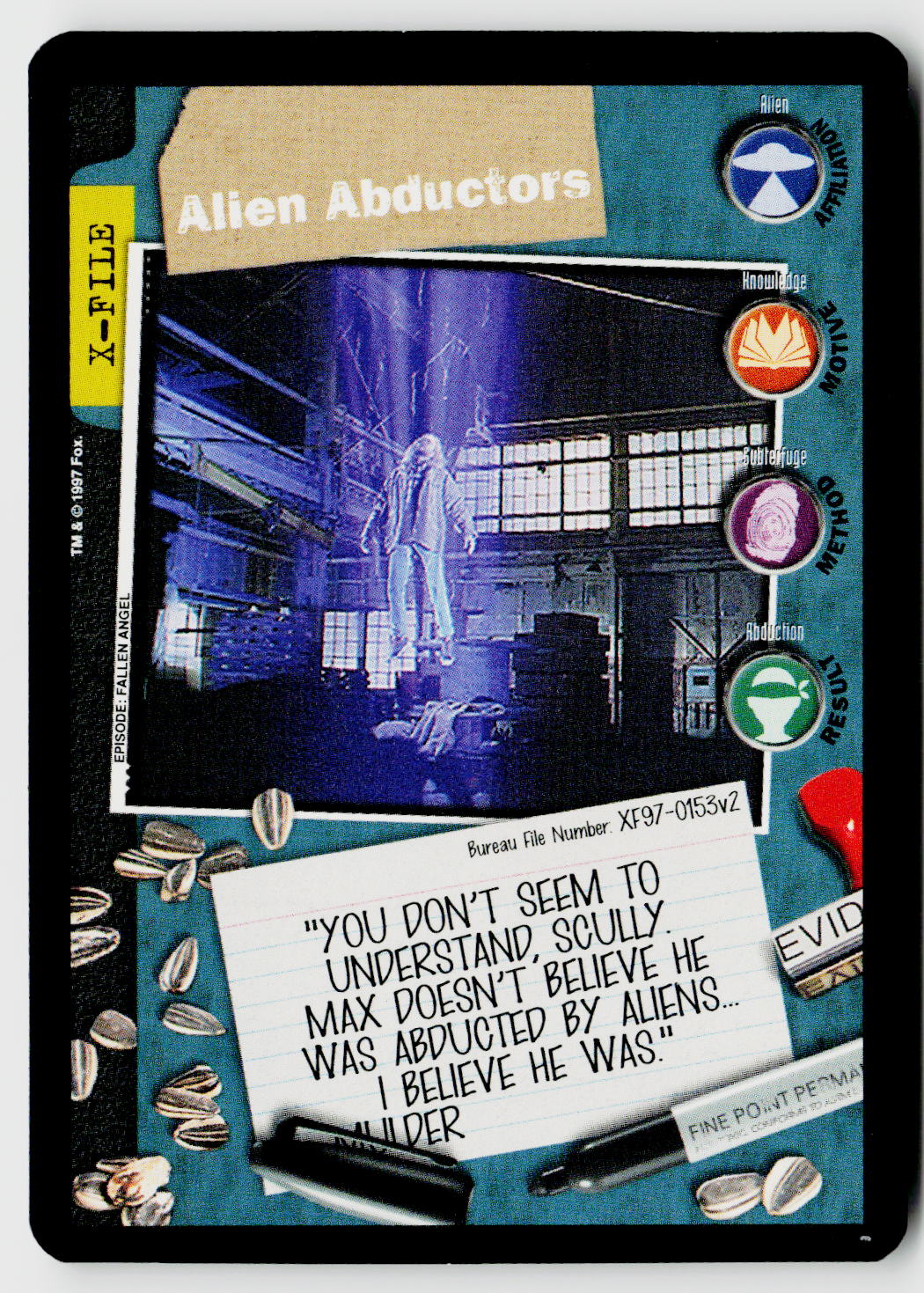 X-Files CCG | The Truth Is Out There | Alien Abductors XF97-0153v2 Fixed