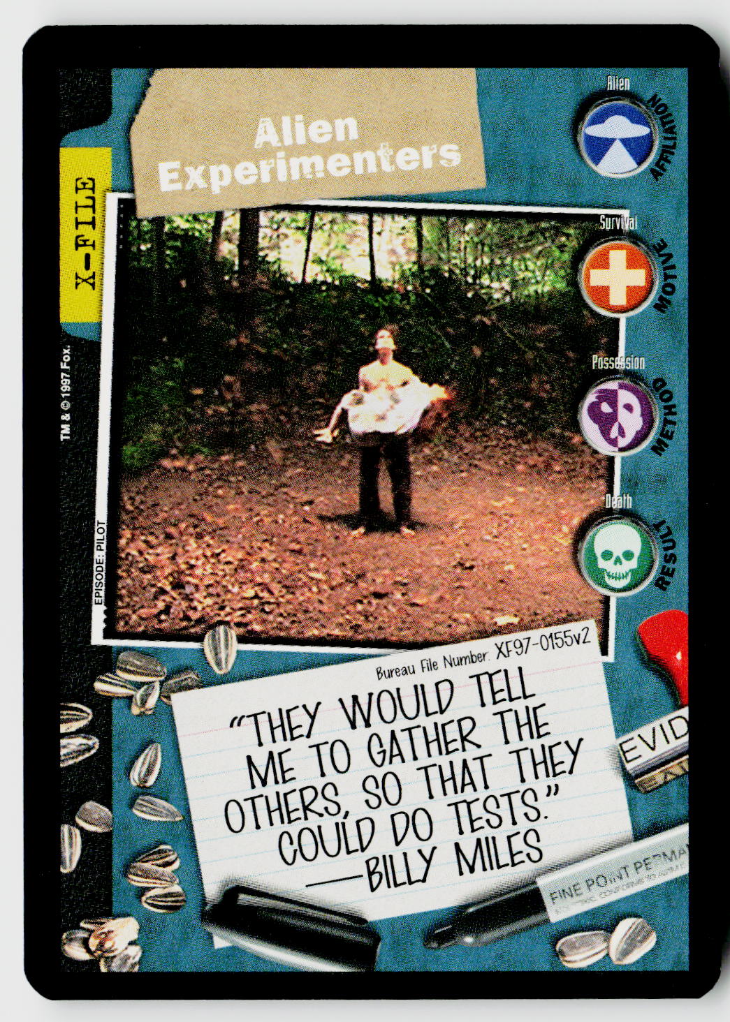 X-Files CCG | The Truth Is Out There | Alien Experimenters XF97-0155v2 Fixed