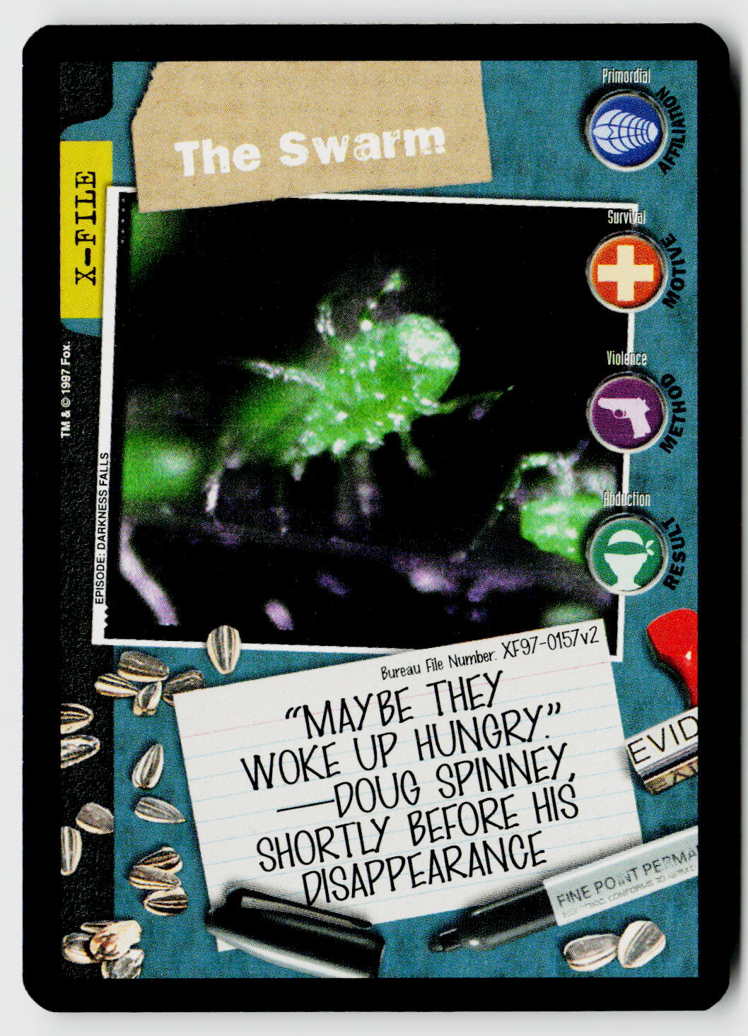 X-Files CCG | The Truth Is Out There | The Swarm XF97-0157v2 Fixed