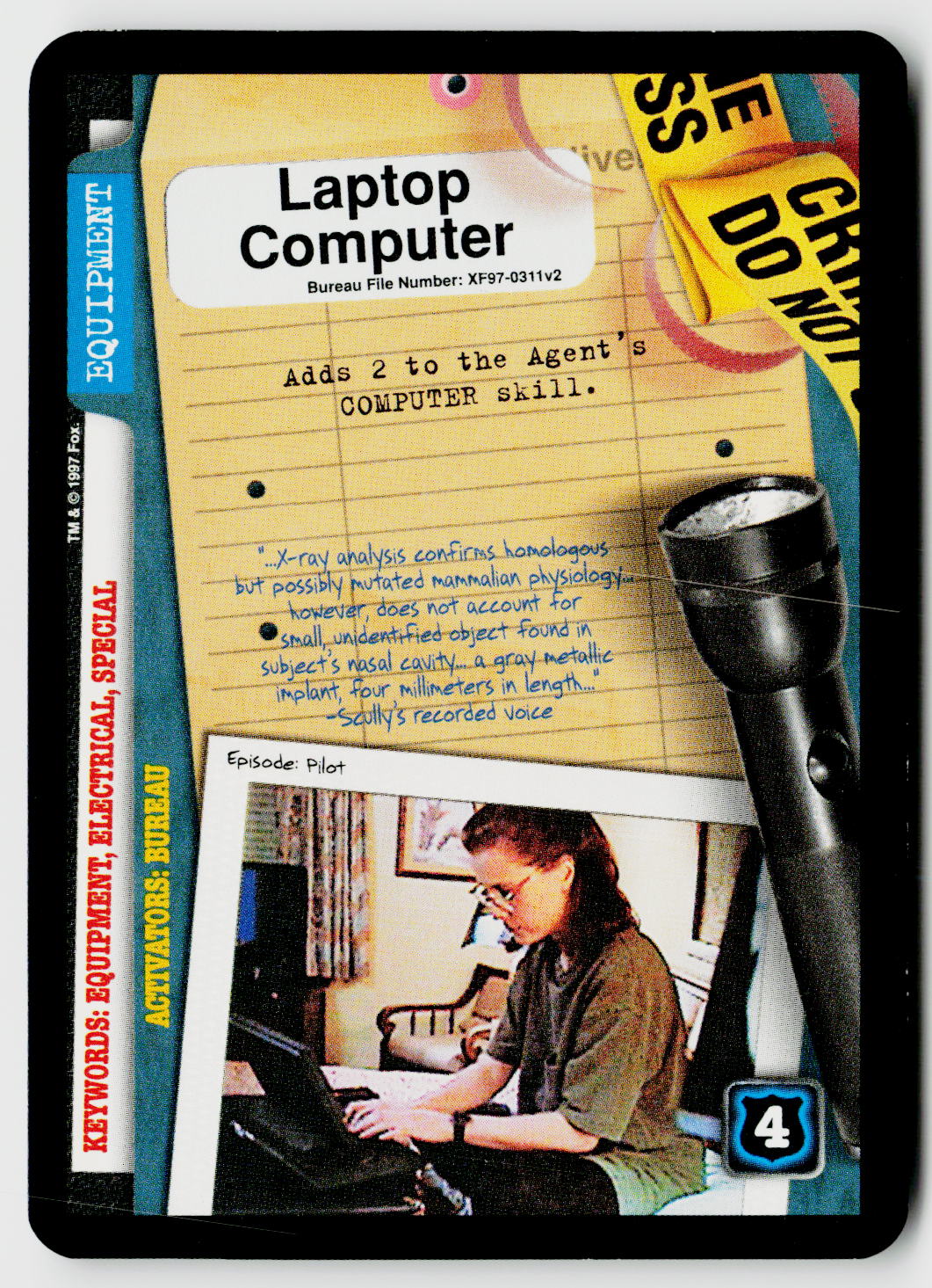 X-Files CCG | The Truth Is Out There | Laptop Computer XF97-0311v2 Uncommon