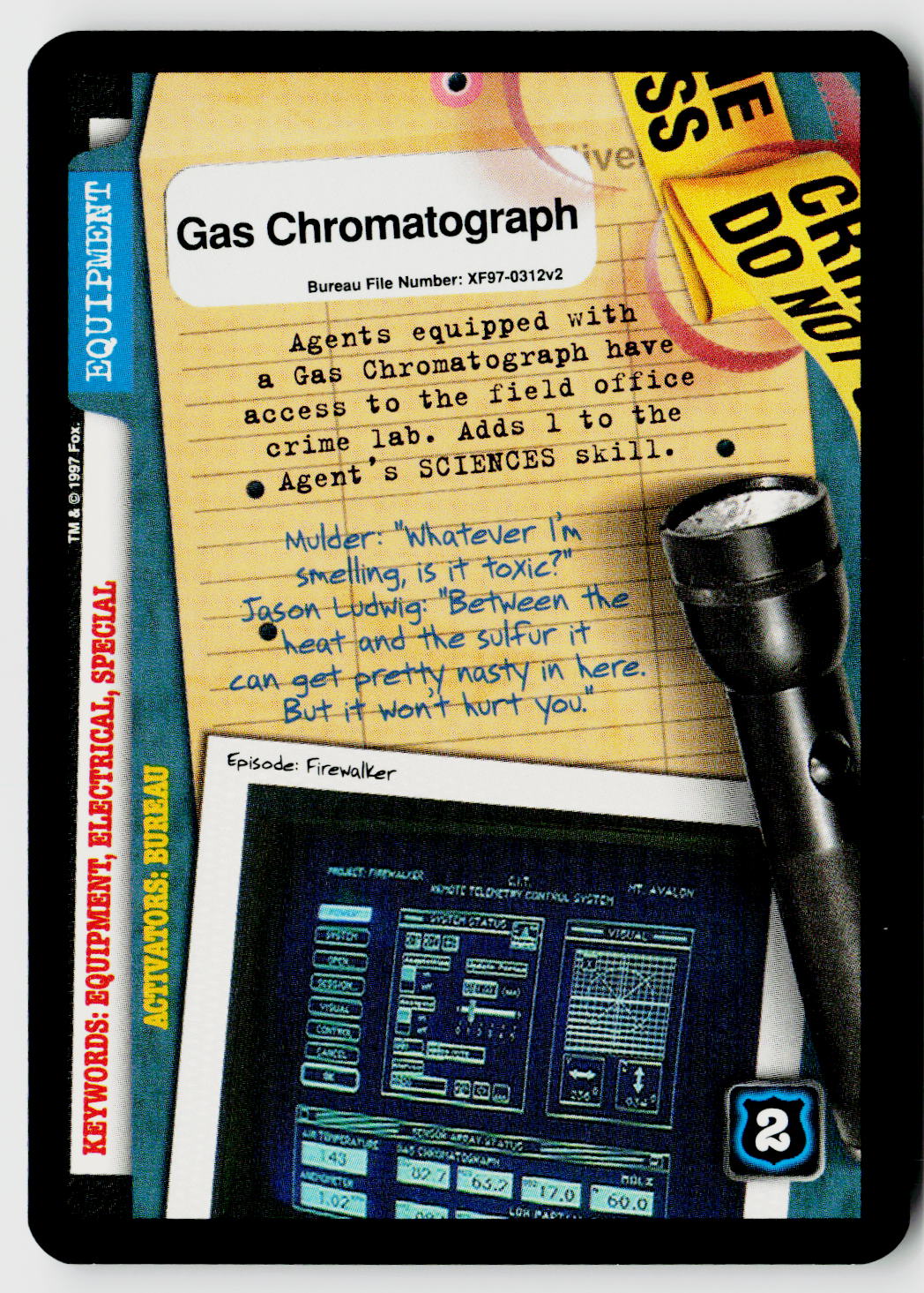 X-Files CCG | The Truth Is Out There | Gas Chromatograph XF97-0312v2 Common