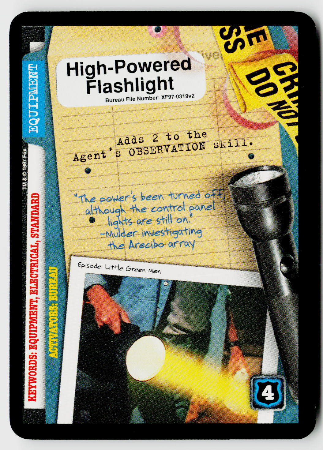 X-Files CCG | The Truth Is Out There | High-Powered Flashlight XF97-0319v2 Uncommon