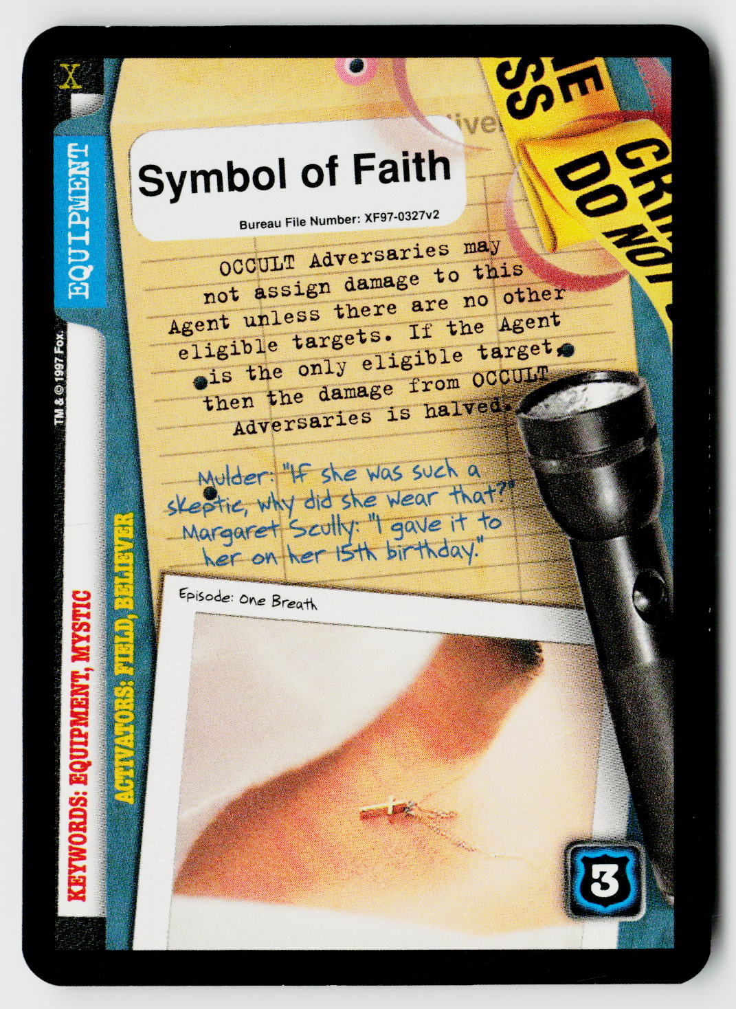 X-Files CCG | The Truth Is Out There | Symbol of Faith XF97-0327v2 Rare