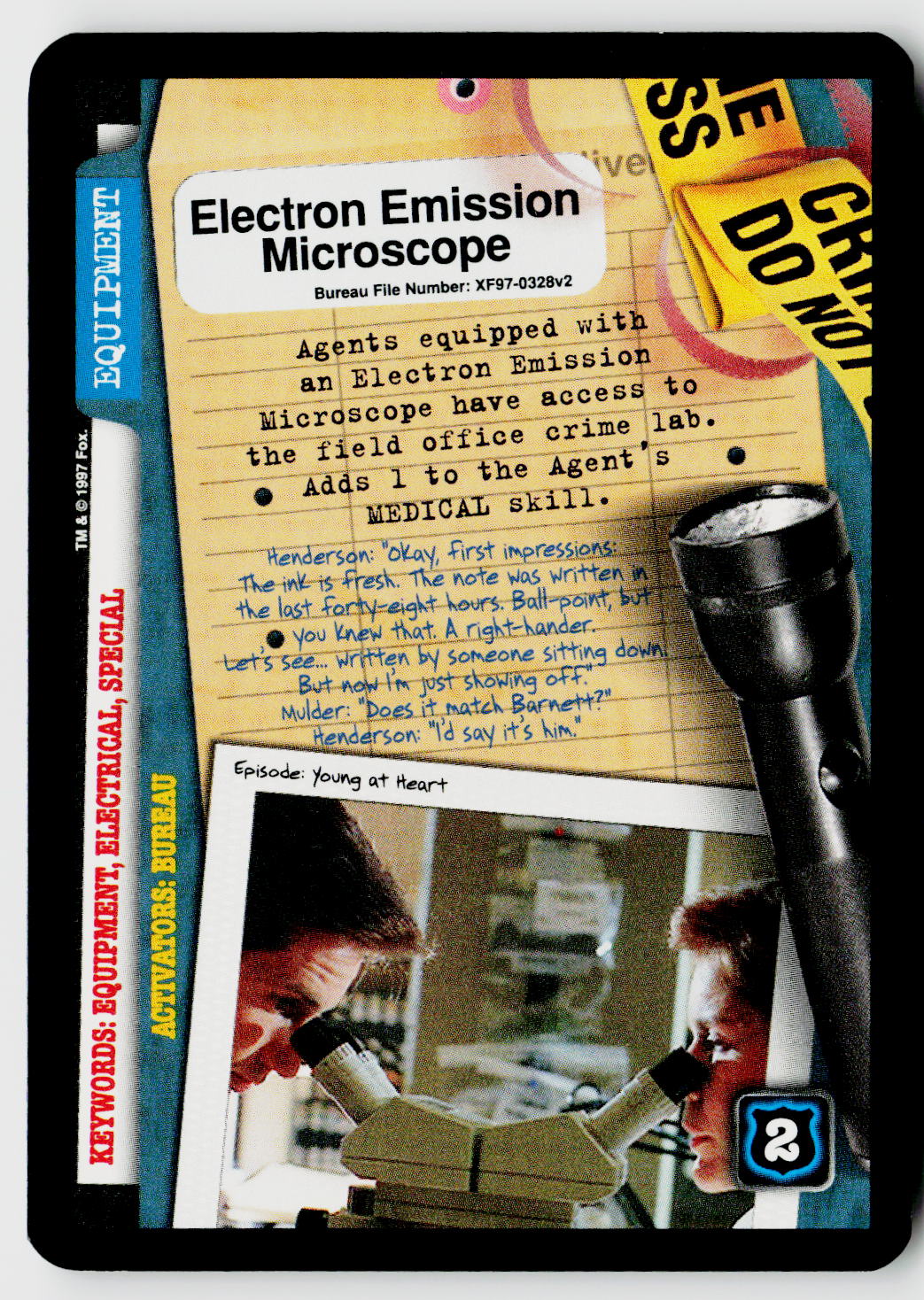 X-Files CCG | The Truth Is Out There | Electron Emission Microscope XF97-0328v2 Common