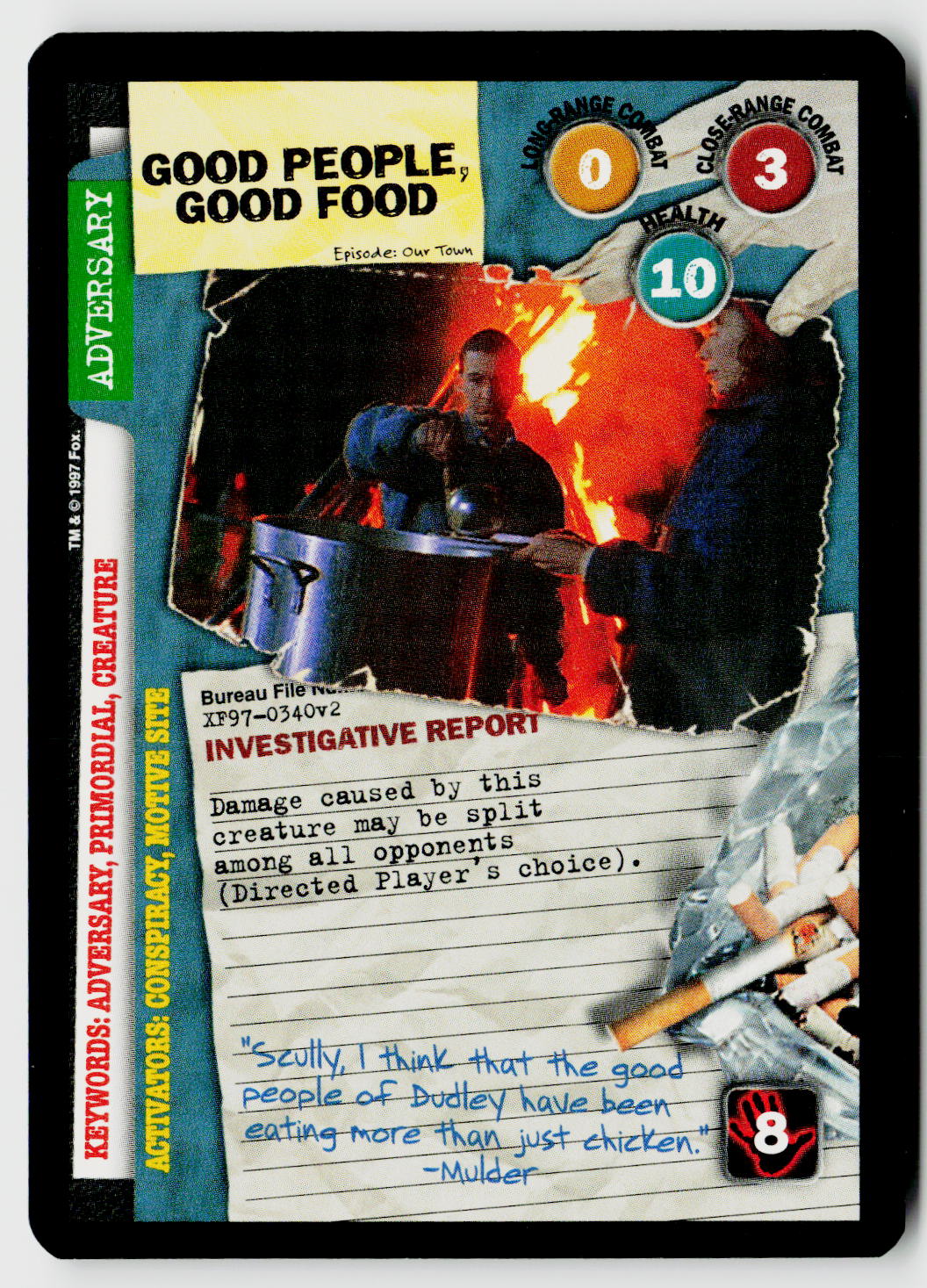 X-Files CCG | The Truth Is Out There | Good People, Good Food XF97-0340v2 Uncommon