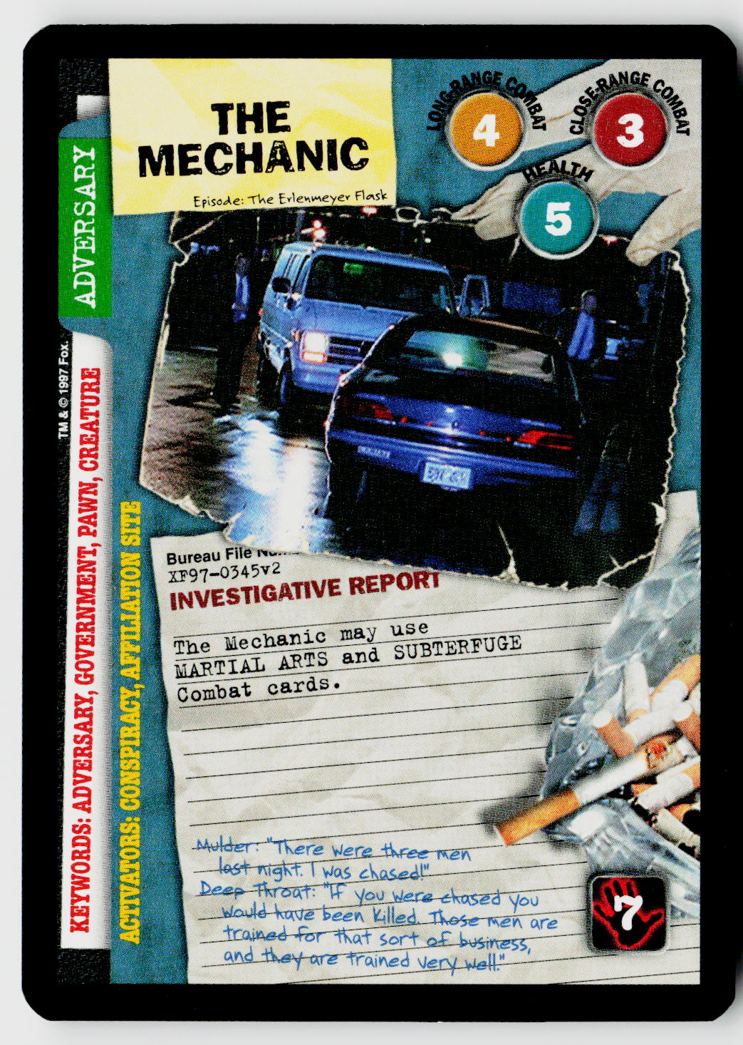 X-Files CCG | The Truth Is Out There | The Mechanic XF97-0345v2 Uncommon