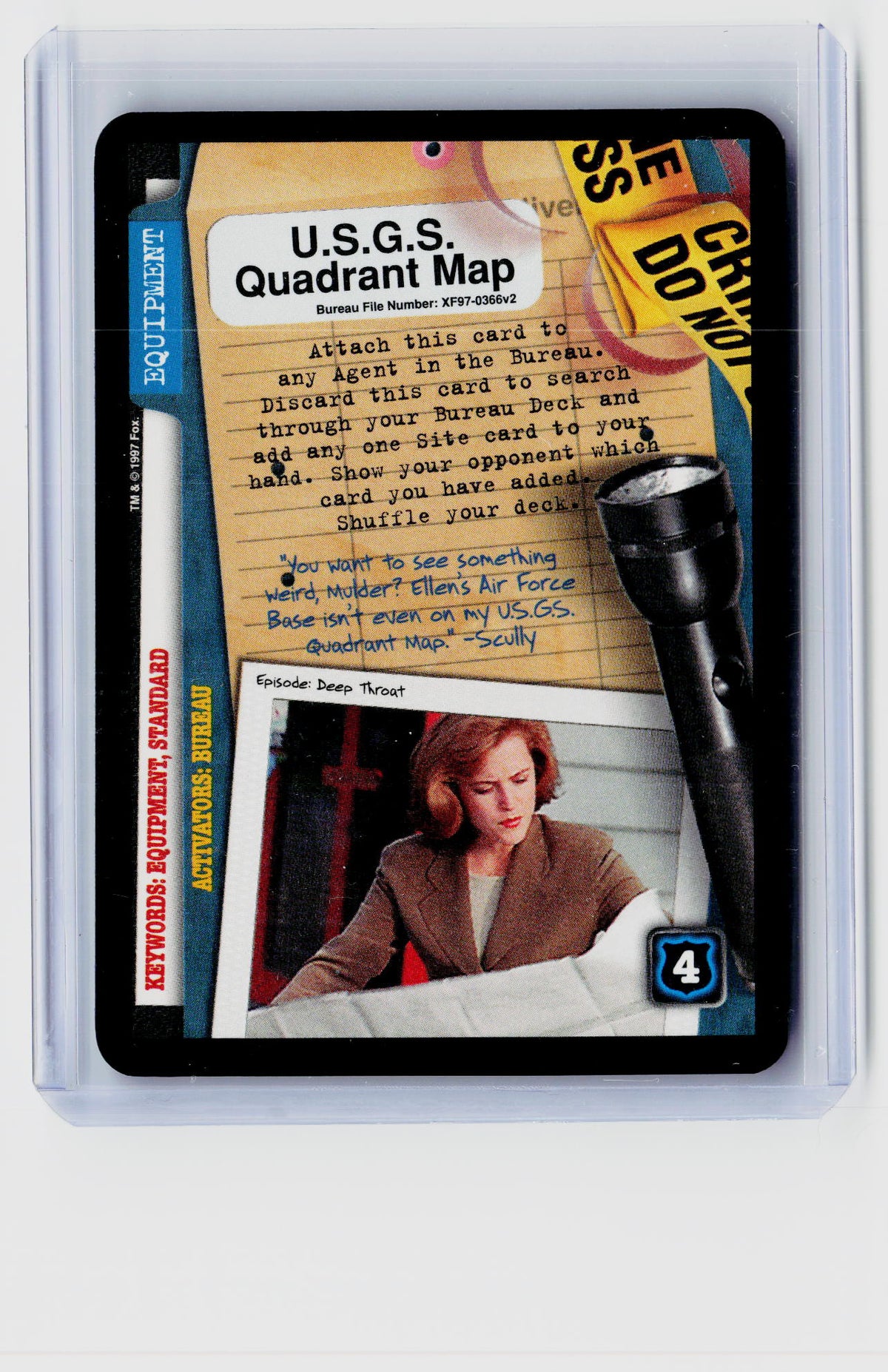 X-Files CCG | The Truth Is Out There | U.S.G.S. Quadrant Map XF97-0366v2 Rare