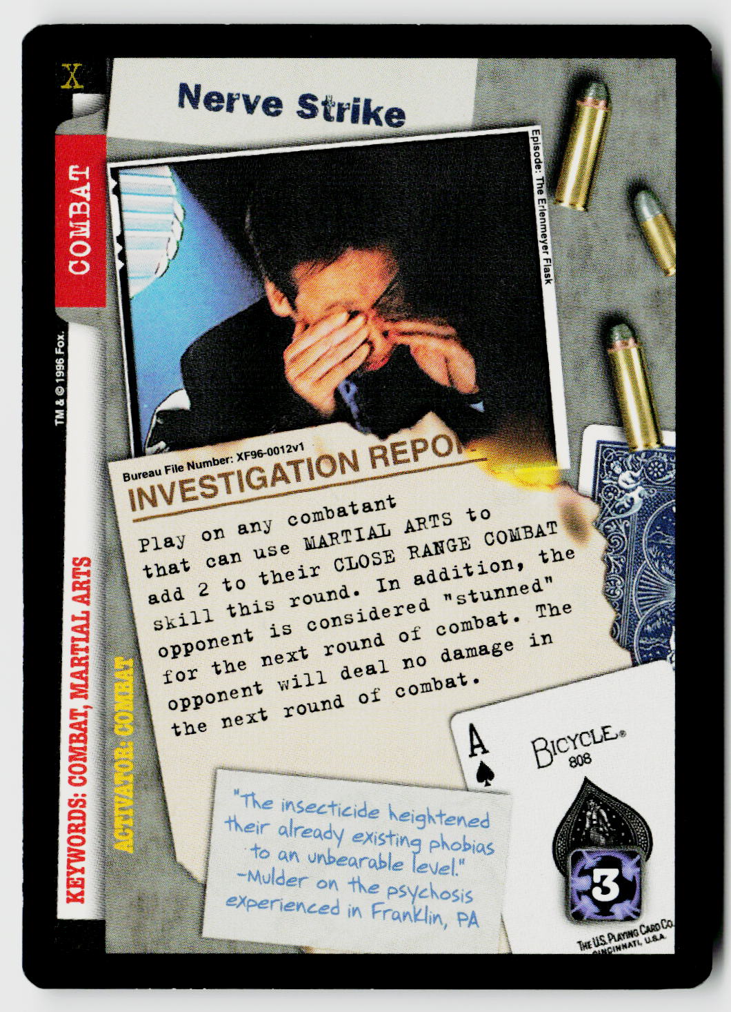 X-Files CCG | Premiere | Nerve Strike XF96-0012v1 Rare