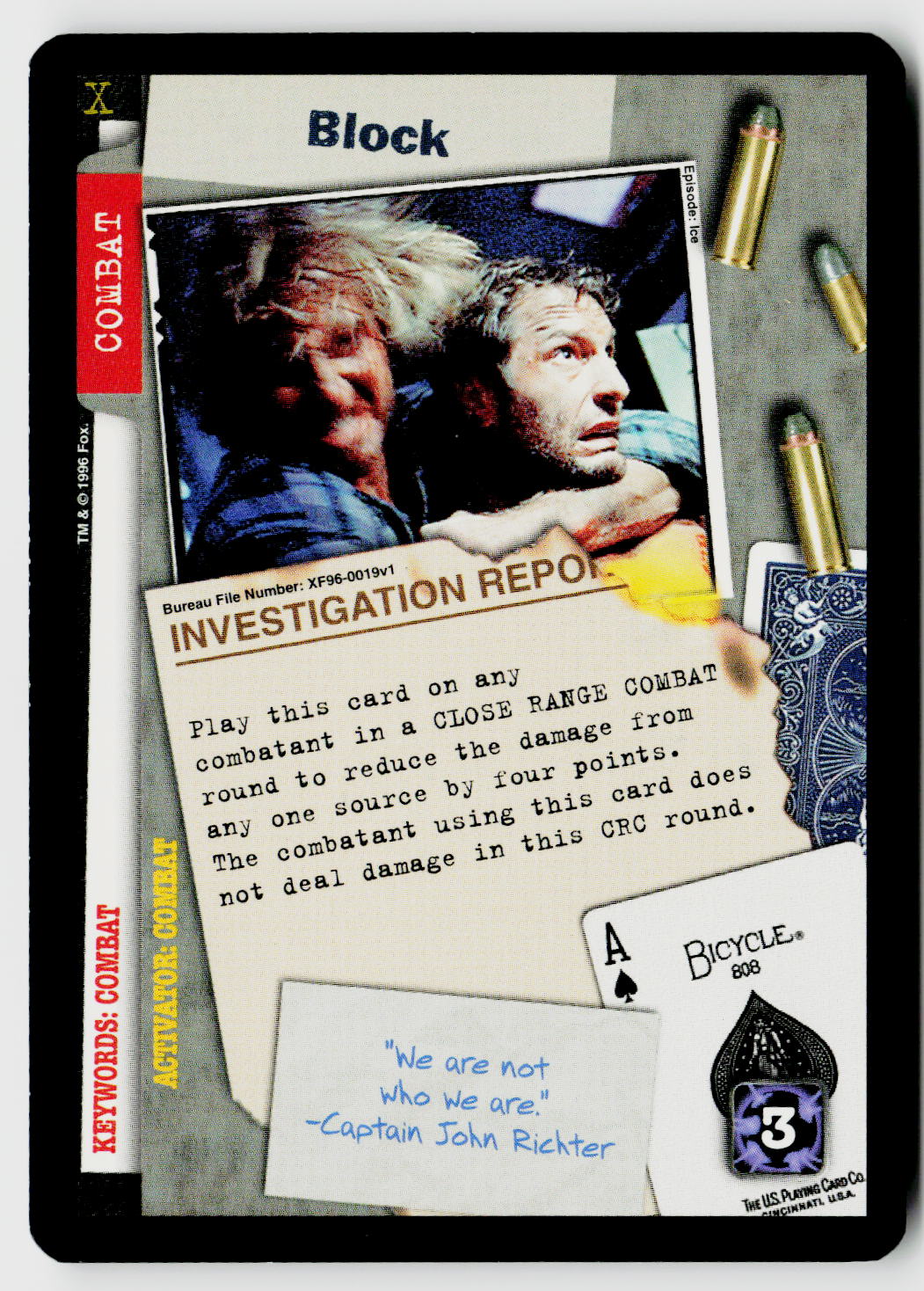 X-Files CCG | Premiere | Block XF96-0019v1 Uncommon