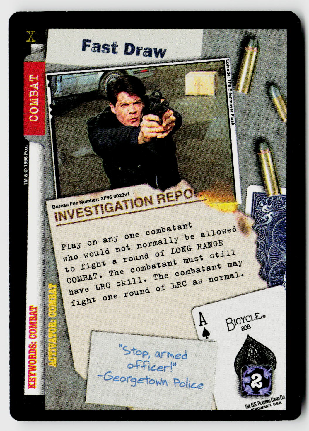 X-Files CCG | Premiere | Fast Draw XF96-0029v1 Rare