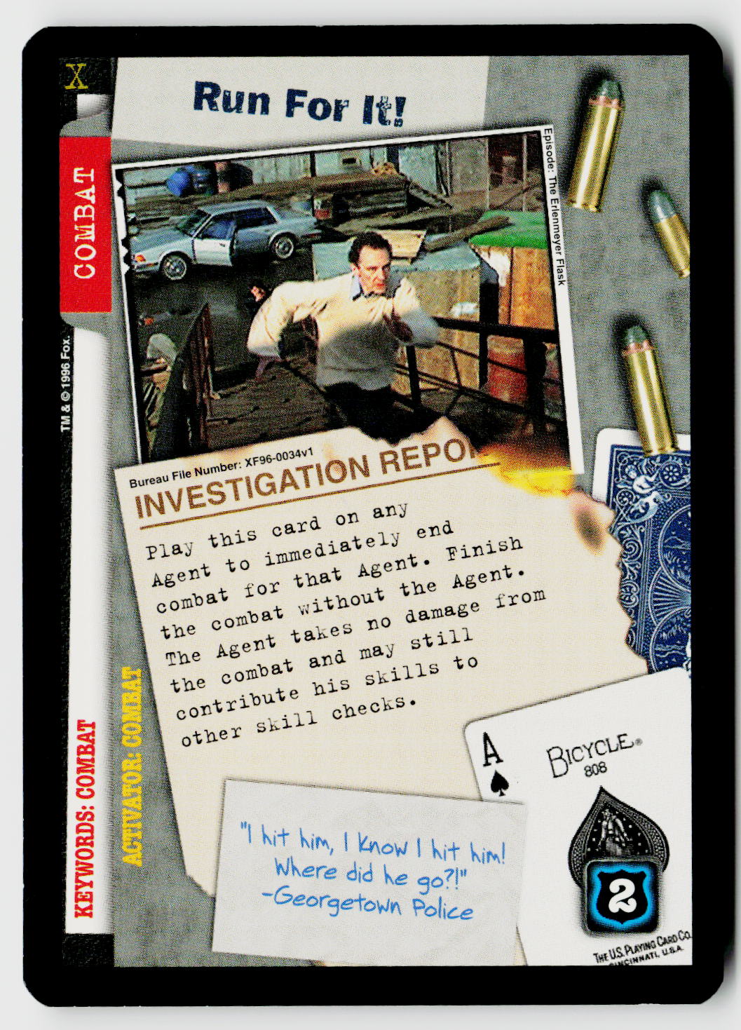 X-Files CCG | Premiere | Run For It! XF96-0034v1 Uncommon