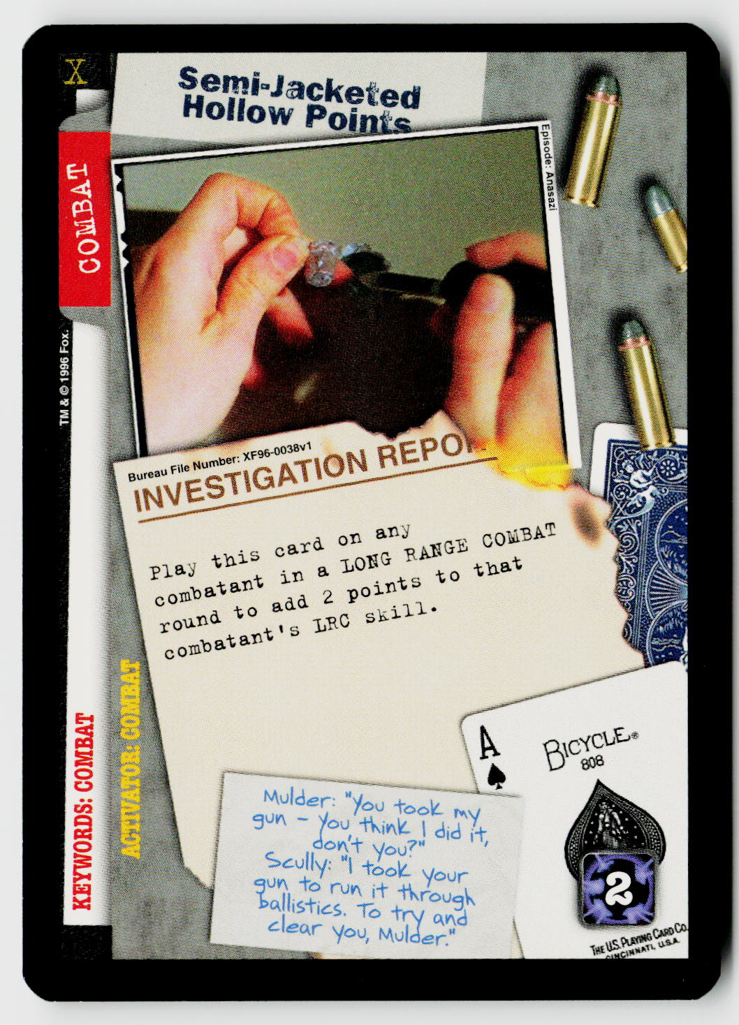 X-Files CCG | Premiere | Semi-Jacketed Hollow Points XF96-0038v1 Uncommon