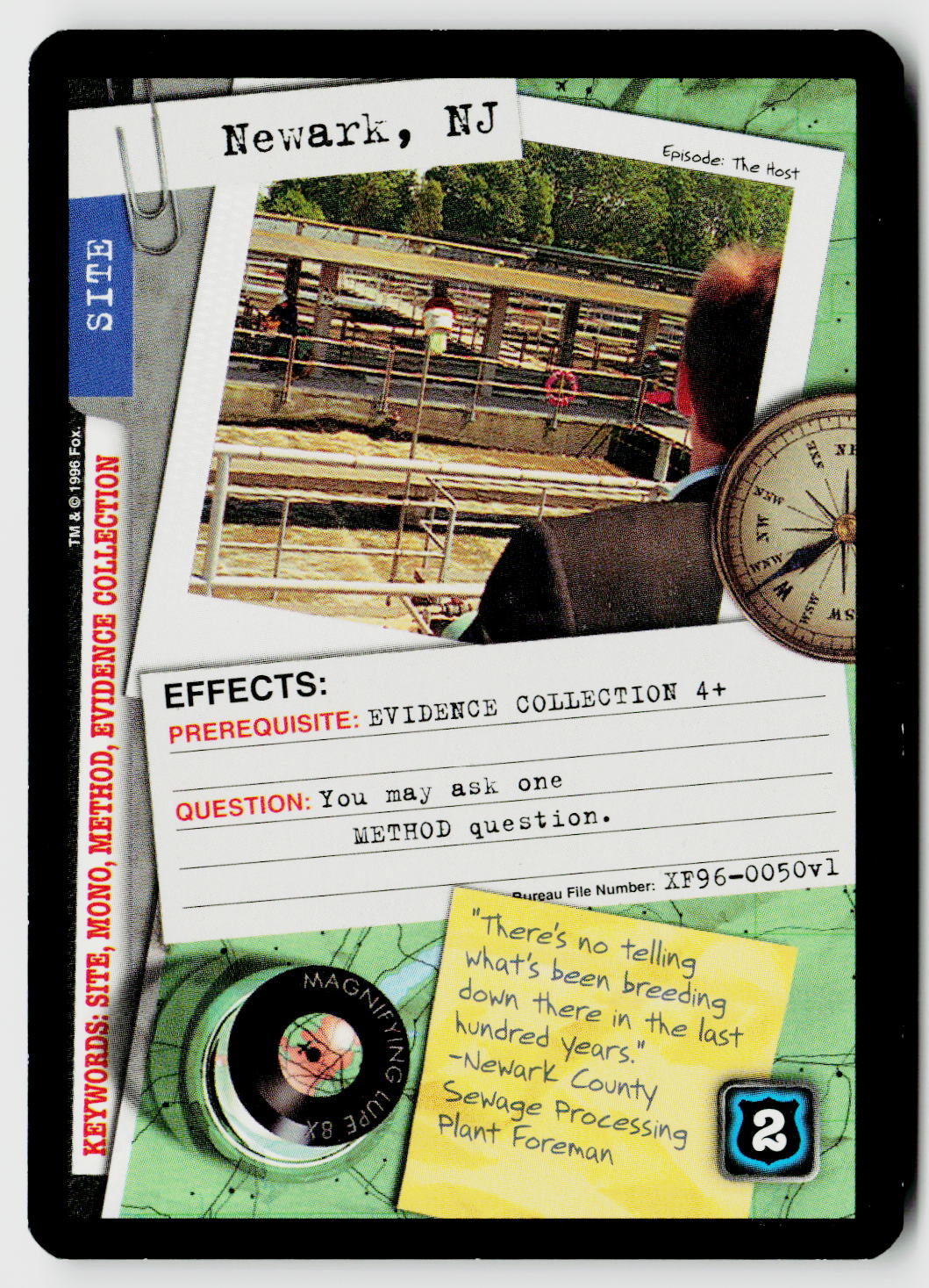 X-Files CCG | Premiere | Newark, NJ XF96-0050v1 Common
