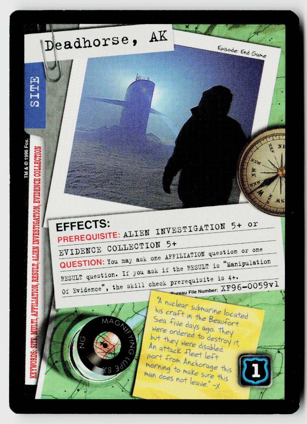 X-Files CCG | Premiere | Deadhorse, AK XF96-0059v1 Rare