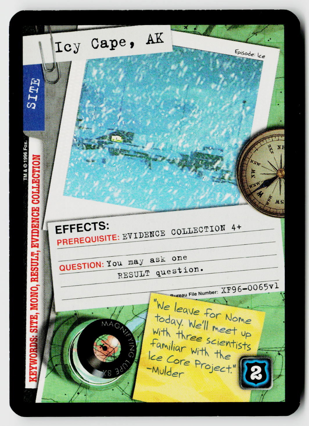 X-Files CCG | Premiere | Icy Cape, AK XF96-0065v1 Fixed