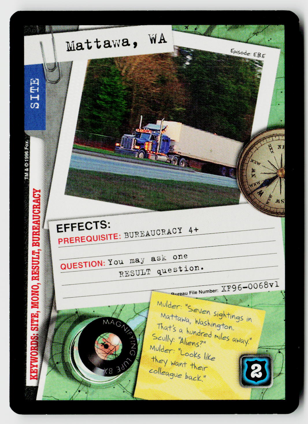X-Files CCG | Premiere | Mattawa, WA XF96-0068v1 Common