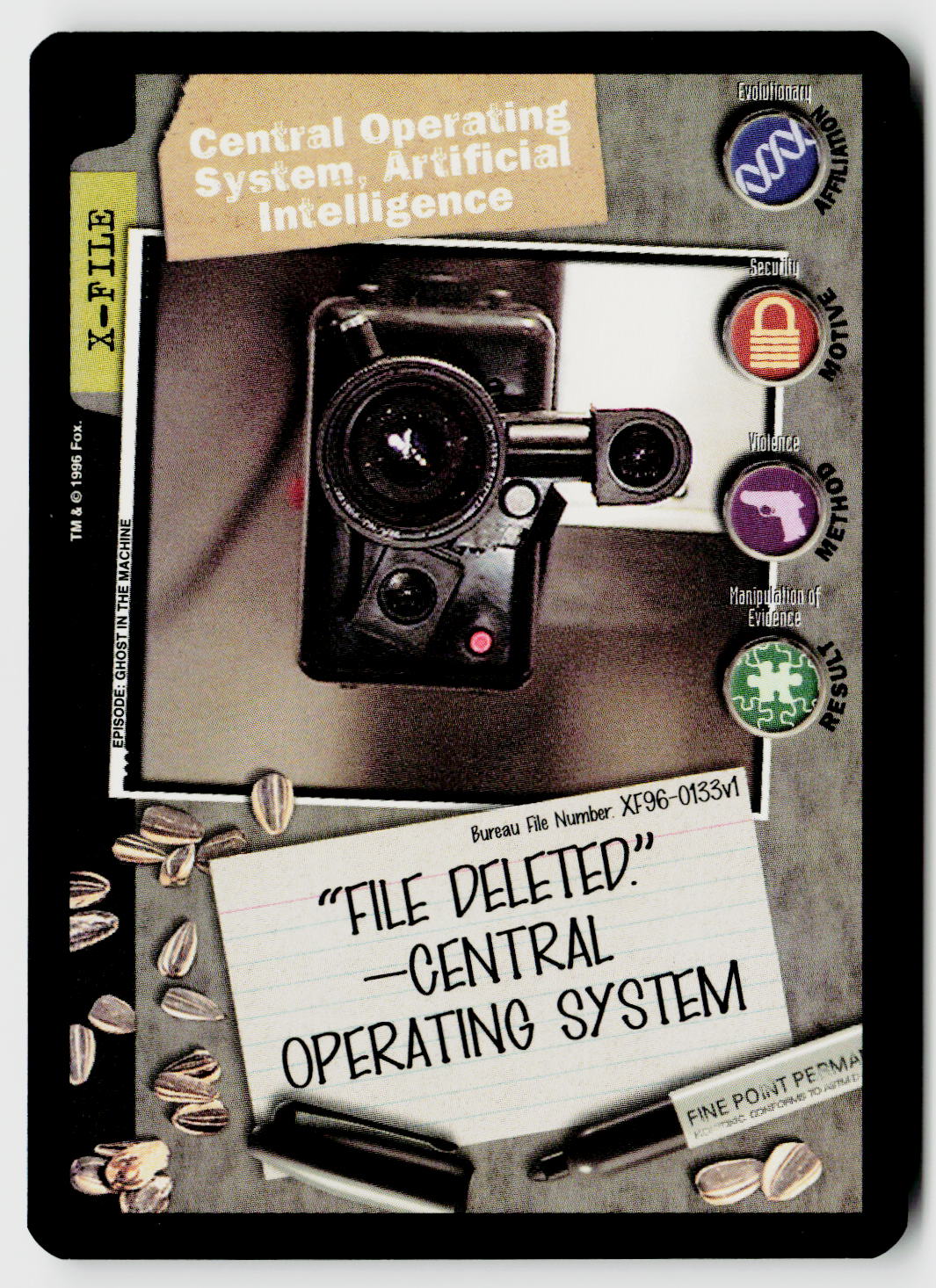 X-Files CCG | Premiere | Central Operating System, Artificial Intelligence XF96-0133v1 Fixed