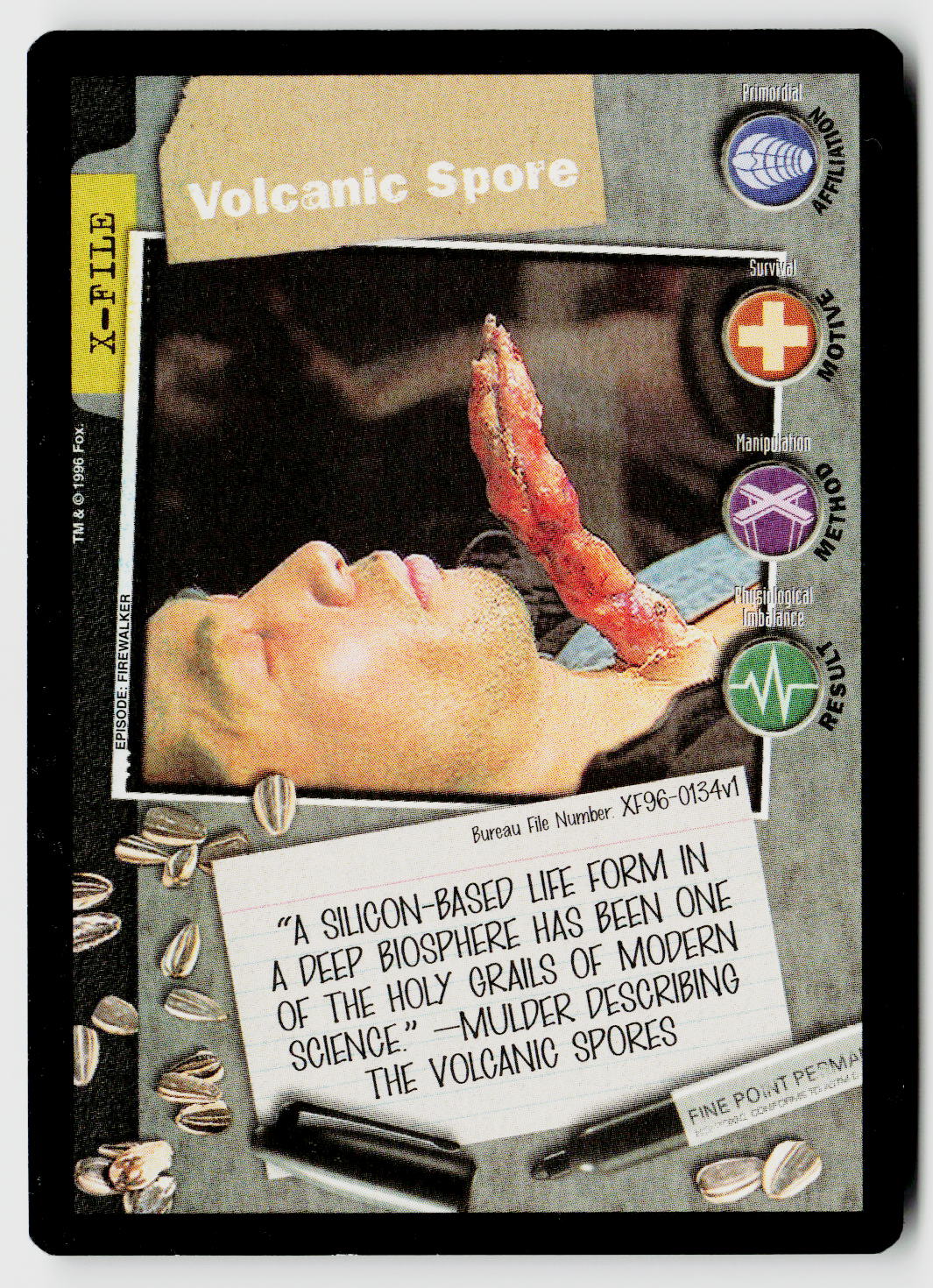 X-Files CCG | Premiere | Volcanic Spore XF96-0134v1 Common