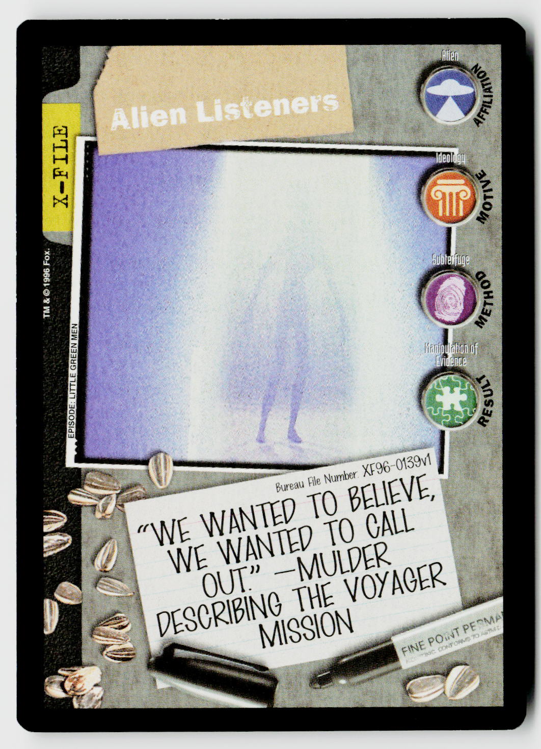 X-Files CCG | Premiere | Alien Listeners XF96-0139v1 Common
