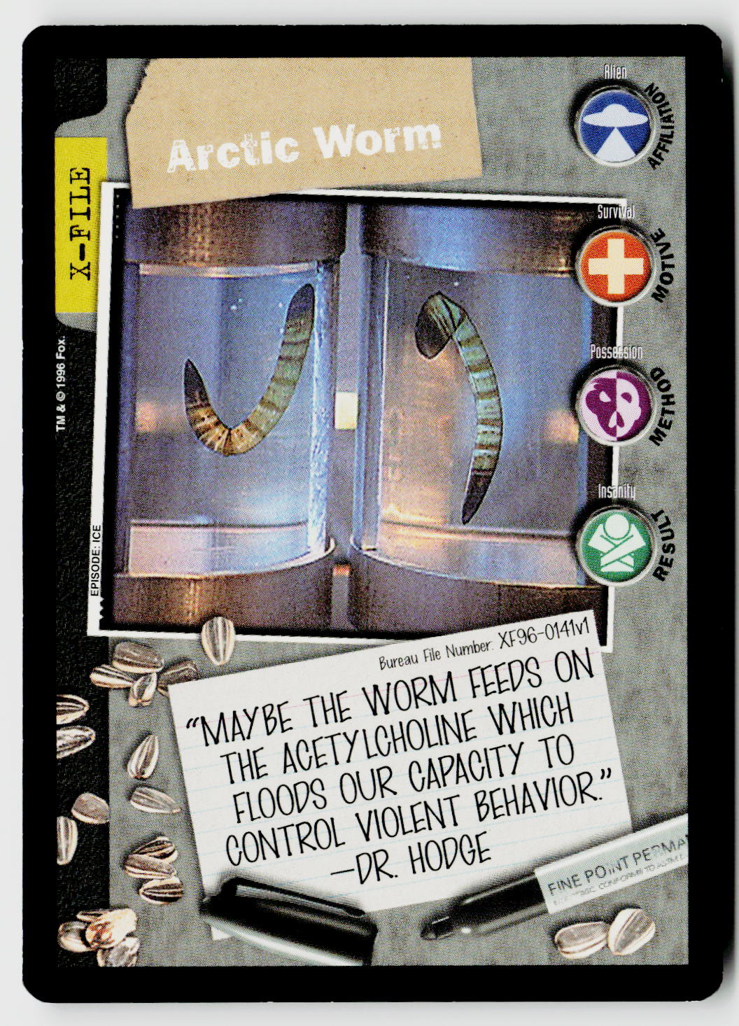 X-Files CCG | Premiere | Arctic Worm XF96-0141v1 Common