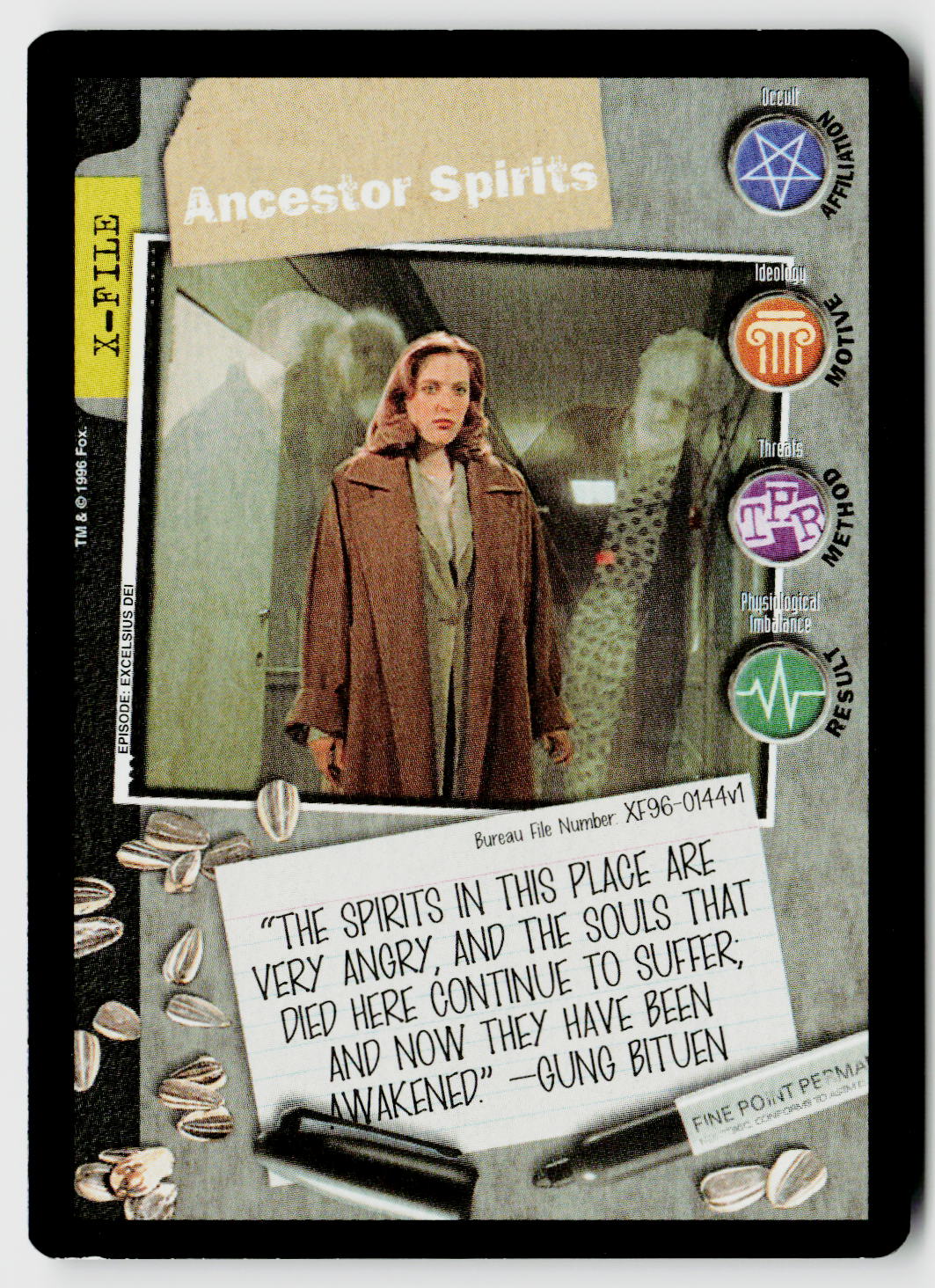 X-Files CCG | Premiere | Ancestor Spirits XF96-0144v1 Common