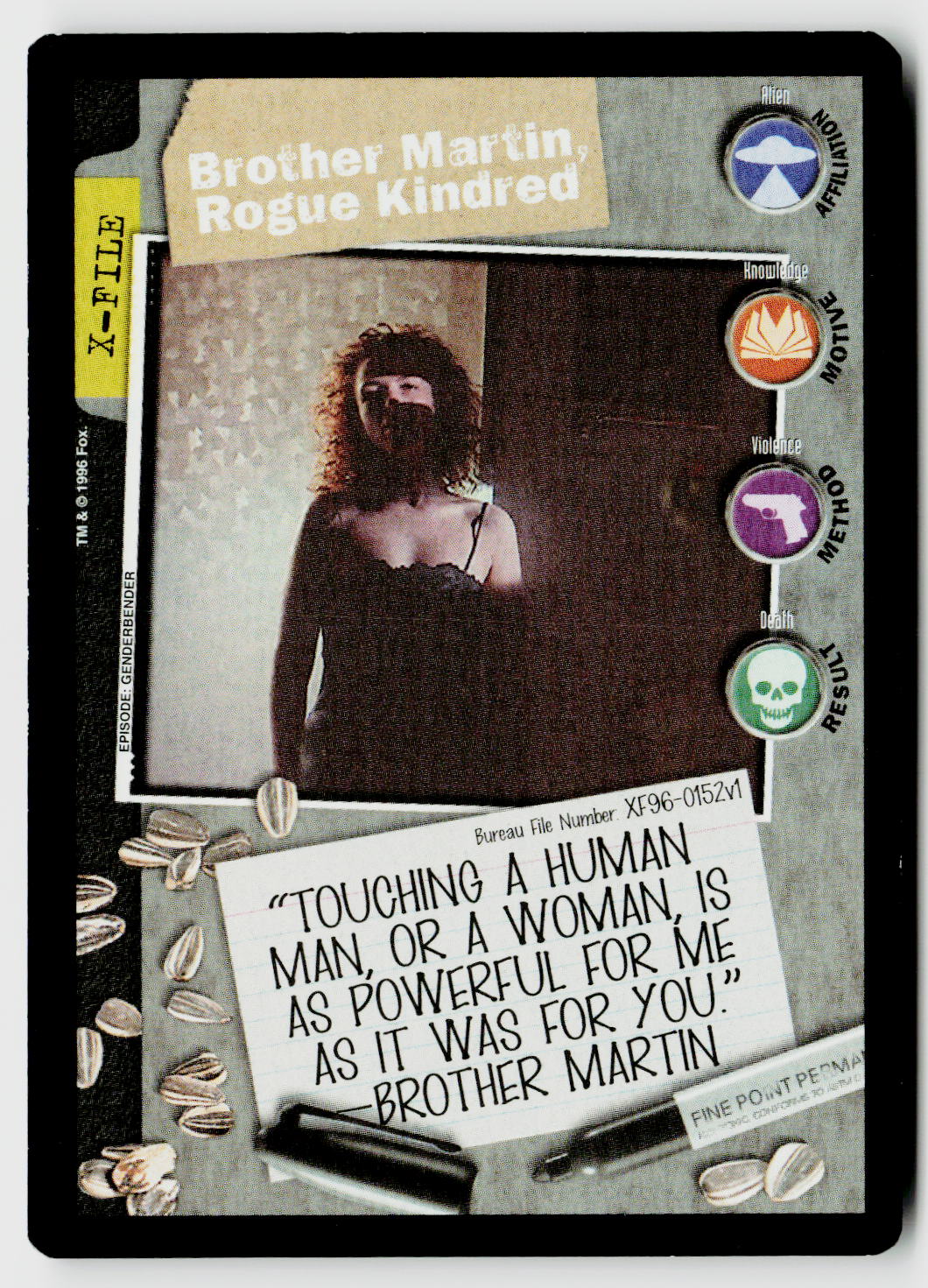 X-Files CCG | Premiere | Brother Martin, Rogue Kindred XF96-0152v1 Common