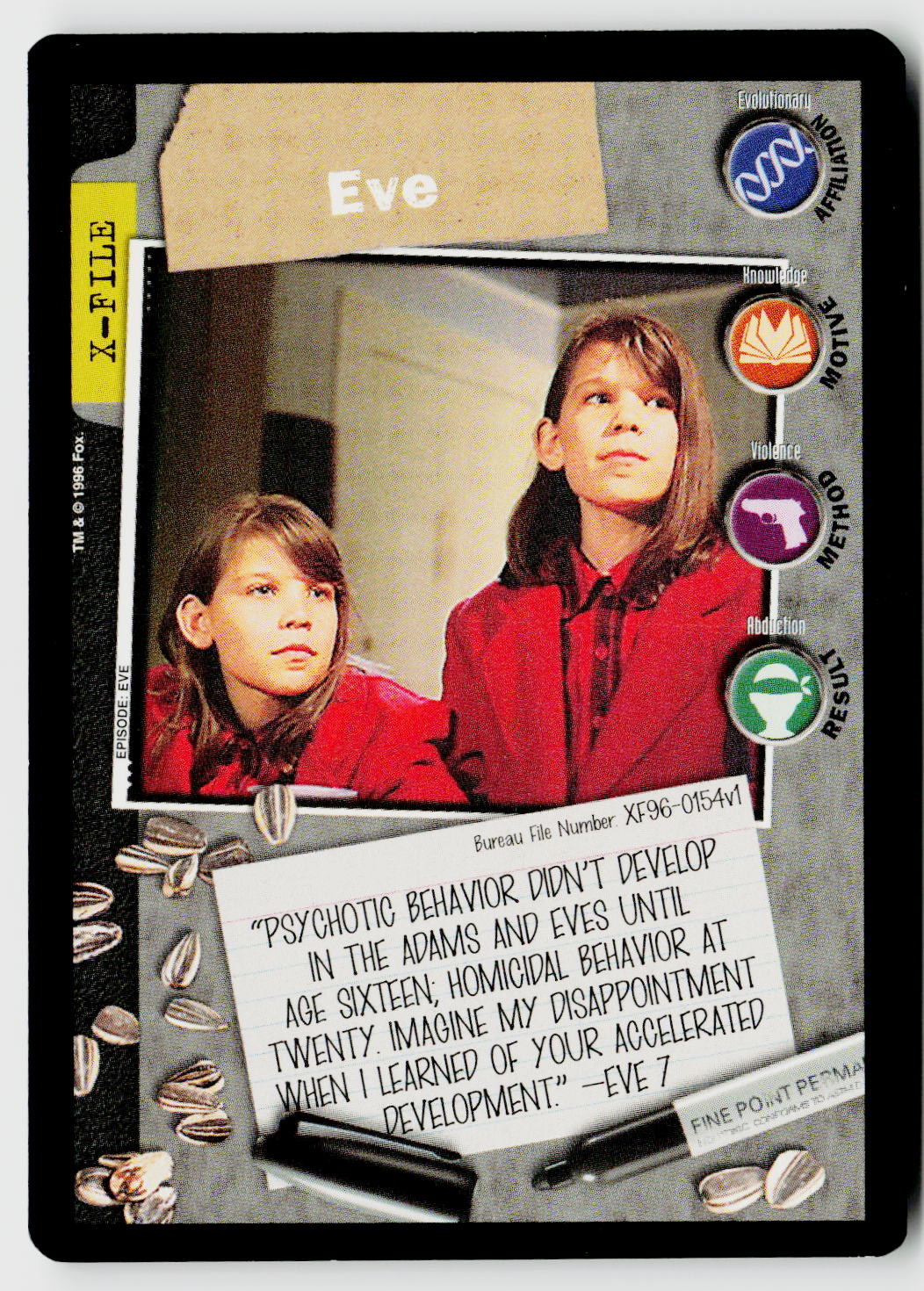 X-Files CCG | Premiere | Eve XF96-0154v1 Common